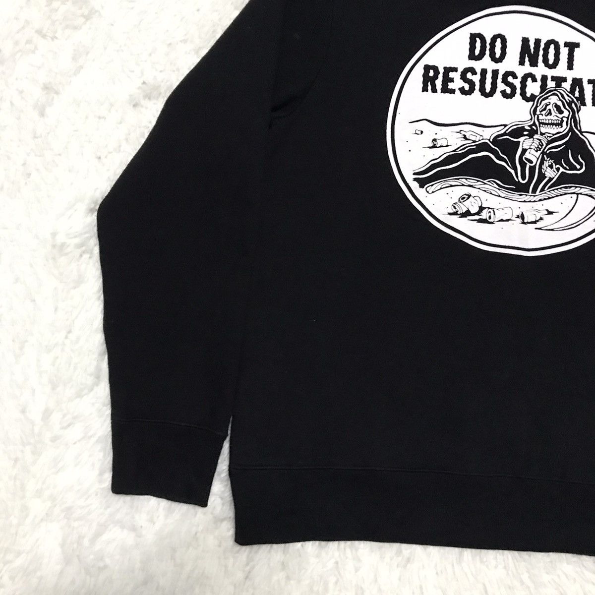 Japanese Brand DNR Do Not Resuscitate Big Printed Hoodie Size US M / EU 48-50 / 2 - 9 Thumbnail