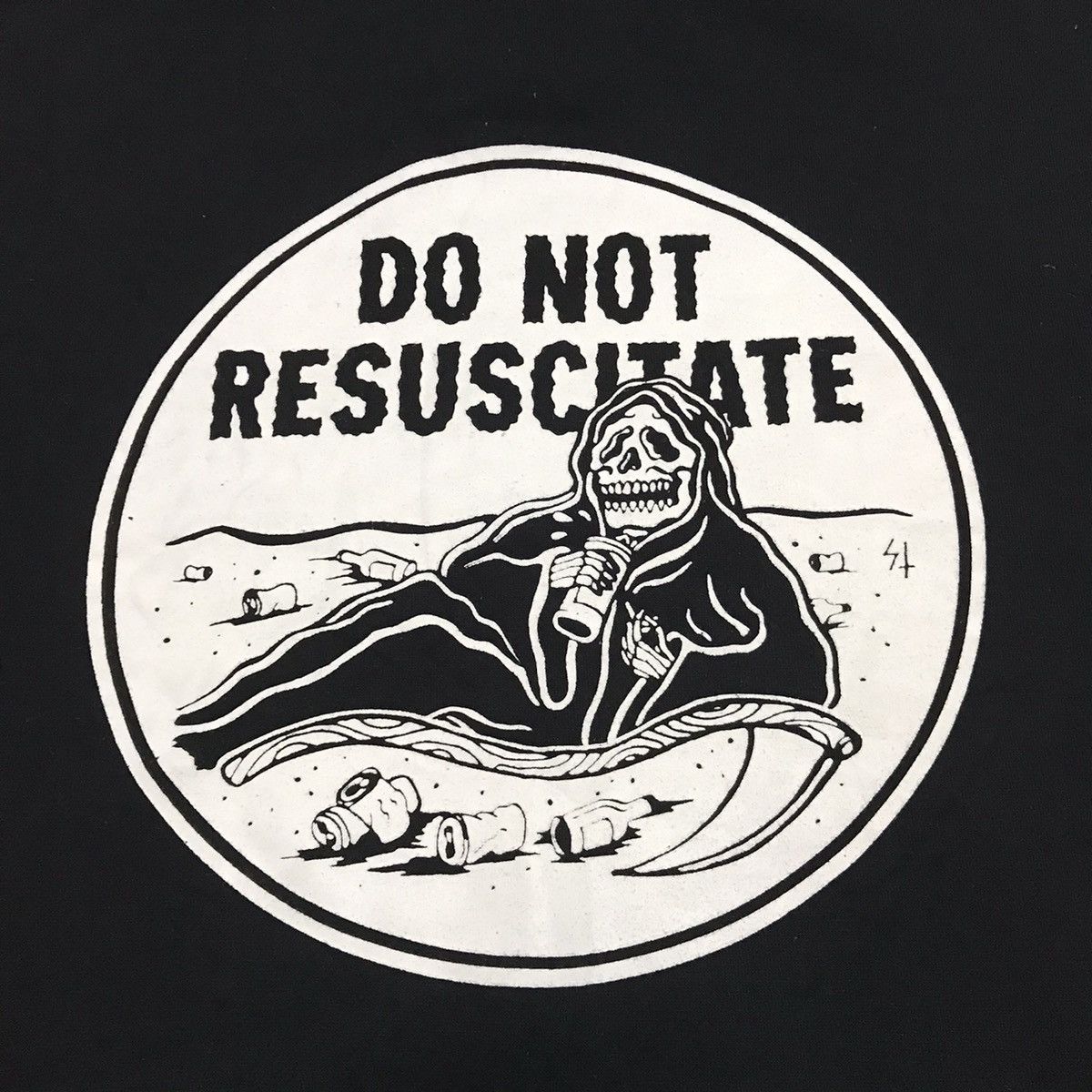 Japanese Brand DNR Do Not Resuscitate Big Printed Hoodie Size US M / EU 48-50 / 2 - 15 Thumbnail