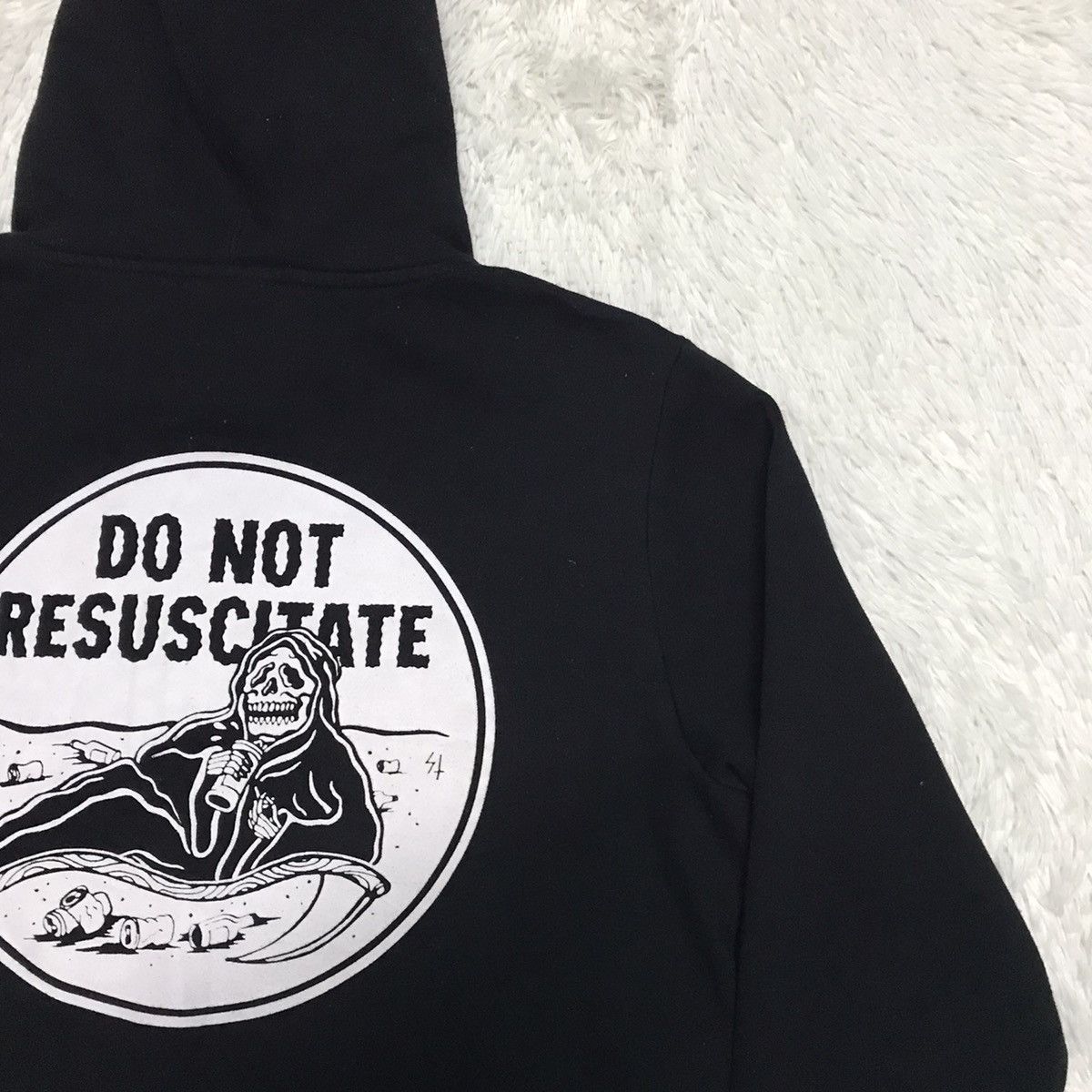 Japanese Brand DNR Do Not Resuscitate Big Printed Hoodie Size US M / EU 48-50 / 2 - 11 Thumbnail