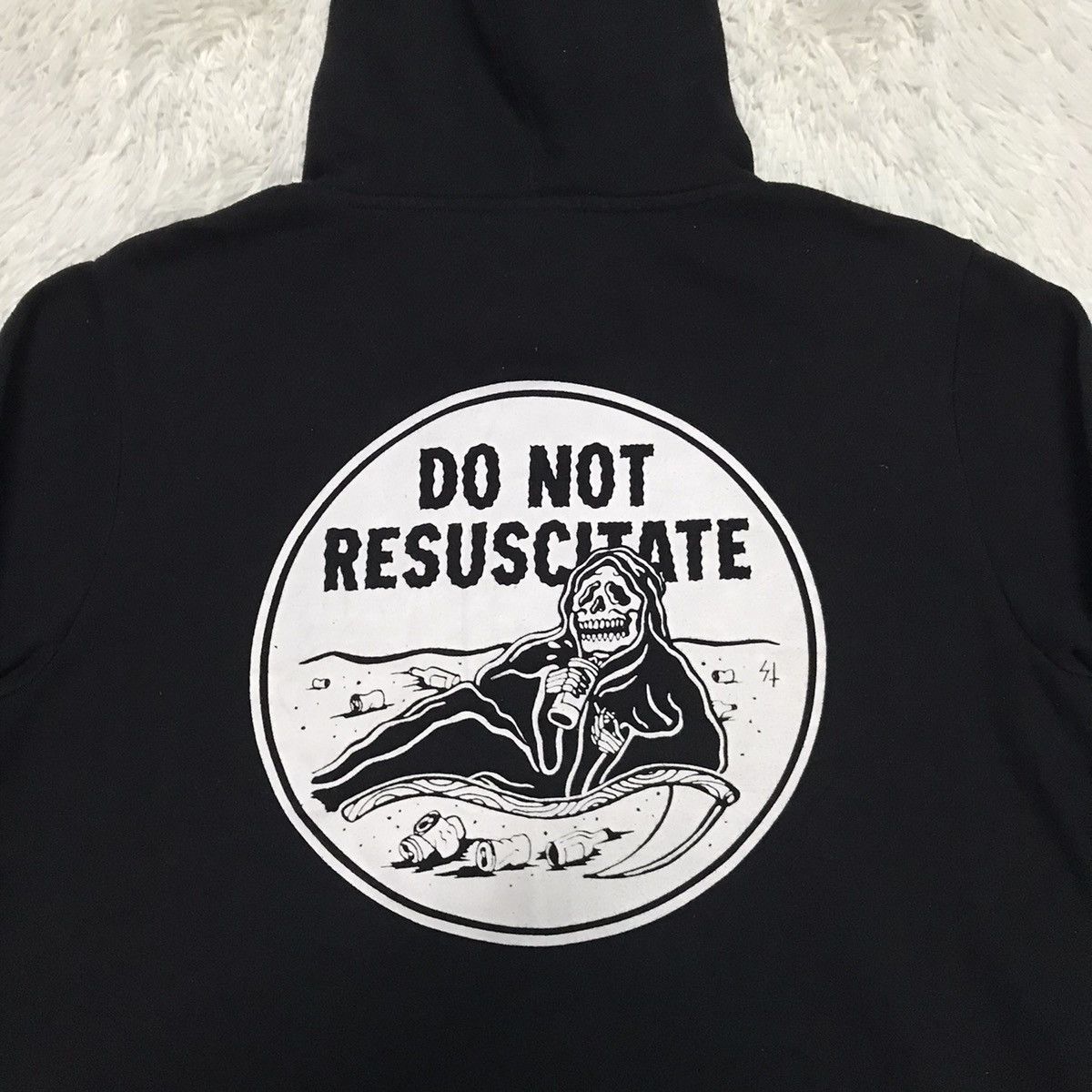 Japanese Brand DNR Do Not Resuscitate Big Printed Hoodie Size US M / EU 48-50 / 2 - 14 Thumbnail