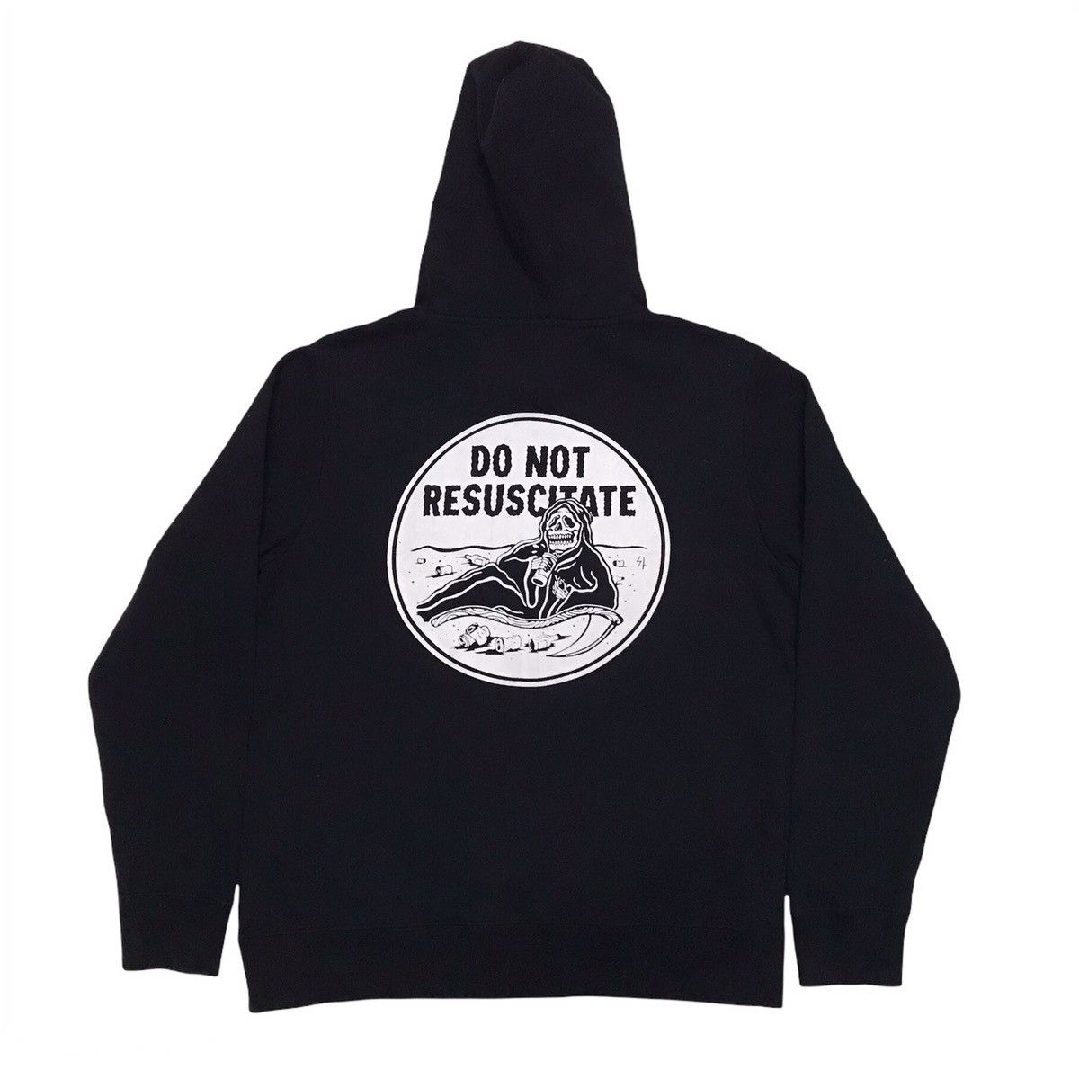 Japanese Brand DNR Do Not Resuscitate Big Printed Hoodie Size US M / EU 48-50 / 2 - 1 Thumbnail