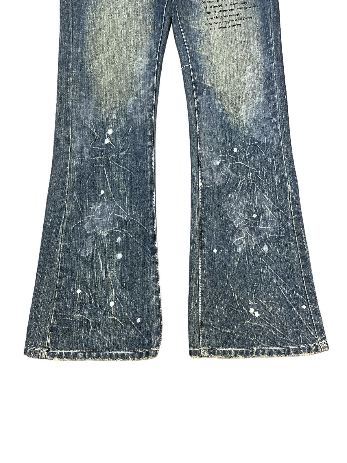 Japanese Brand × Vintage FLARED💥AGATE LABEL STUDED DENIM PANT Size US 34 / EU 50 - 4 Thumbnail