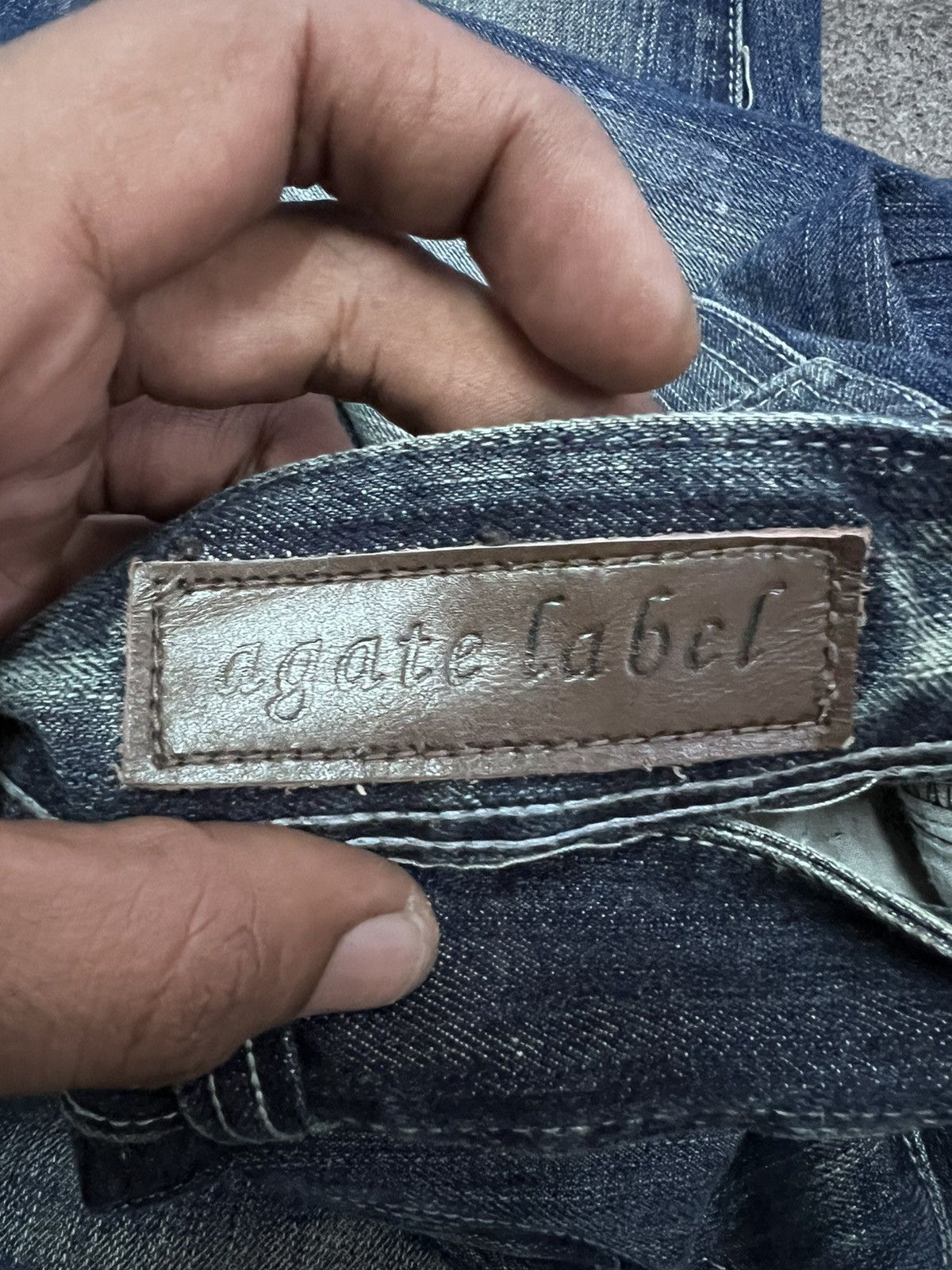 Japanese Brand × Vintage FLARED💥AGATE LABEL STUDED DENIM PANT Size US 34 / EU 50 - 8 Thumbnail