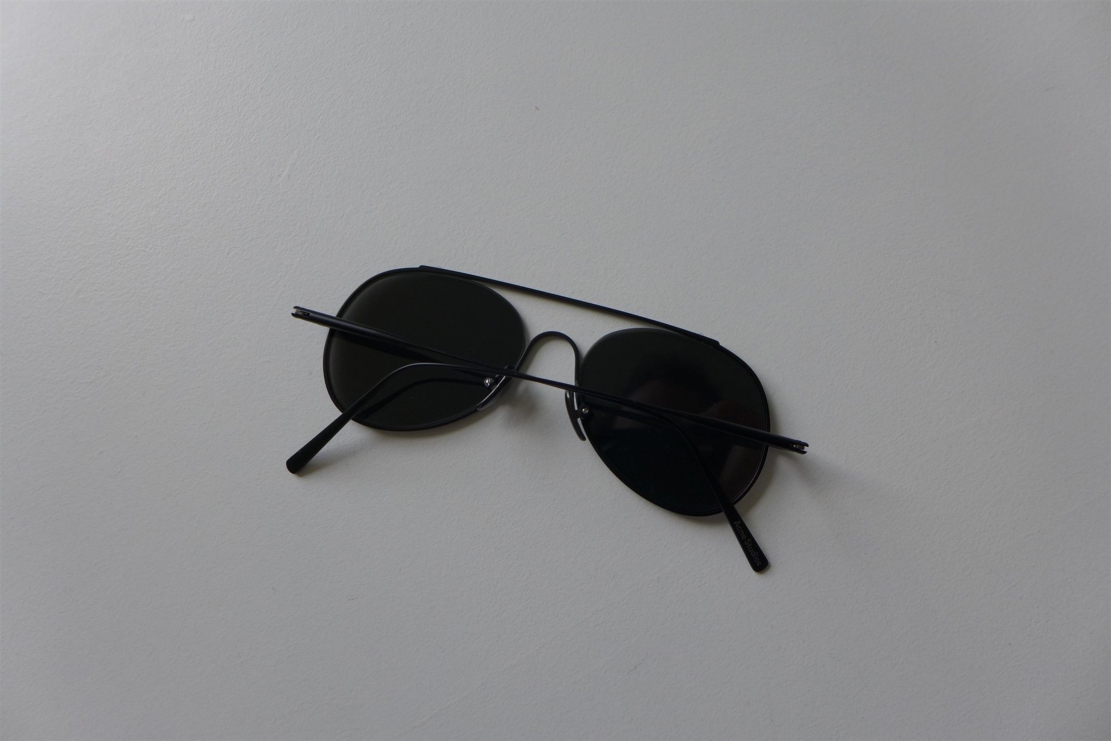 Acne Studios Acne Studios SS16 Spitfire Aviator Sunglasses - Black Size ONE SIZE - 5 Thumbnail