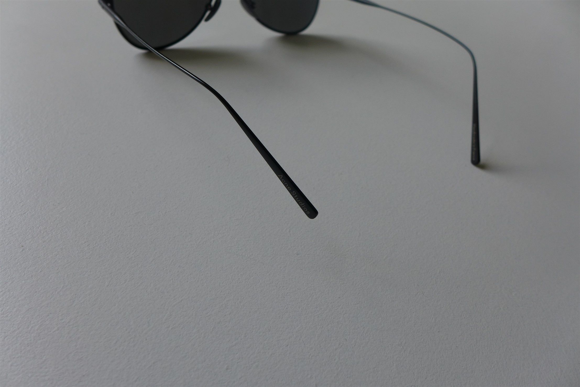 Acne Studios Acne Studios SS16 Spitfire Aviator Sunglasses - Black Size ONE SIZE - 7 Thumbnail