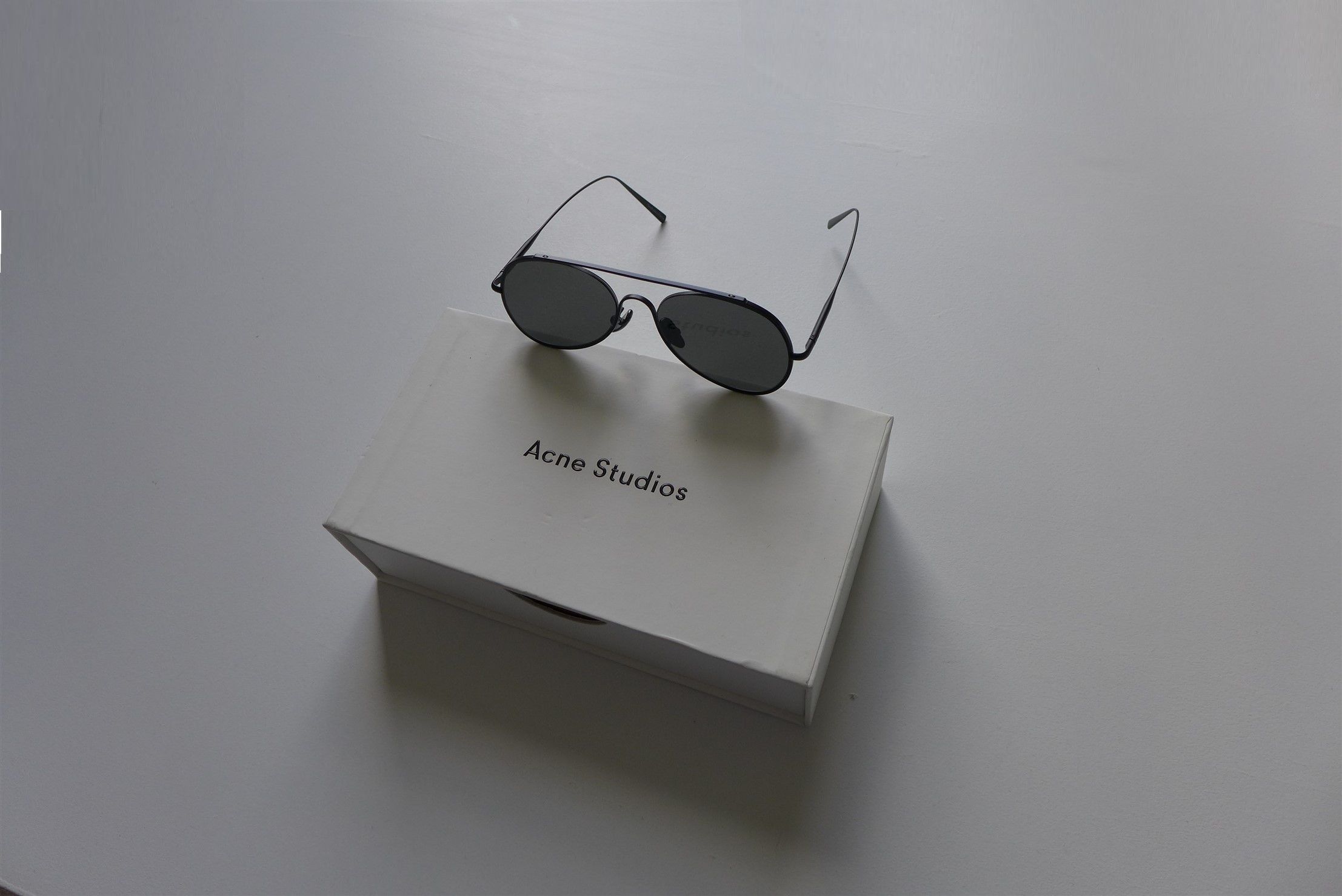 Acne Studios Men's Aviator Metal Sunglasses - Gold/Dark