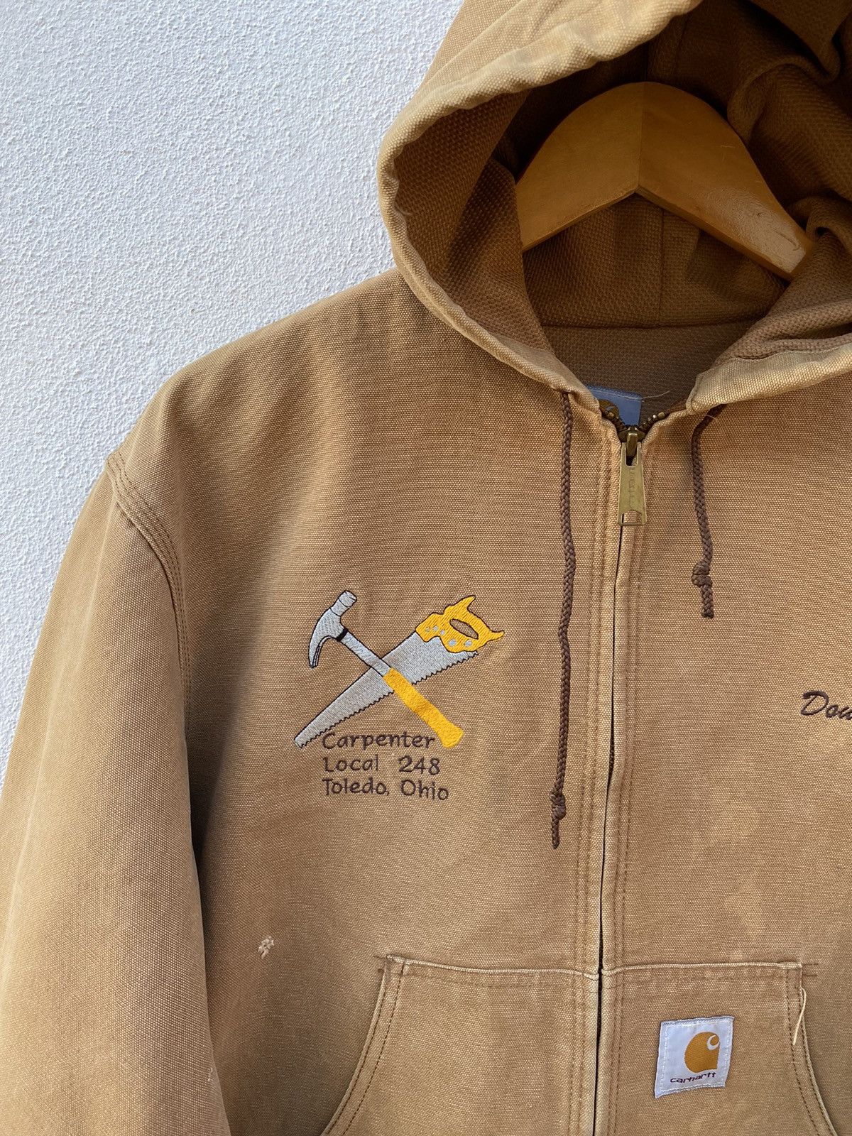Carhartt Vintage Carhartt Detroit hoodie canvas jacket Size US L / EU 52-54 / 3 - 3 Thumbnail