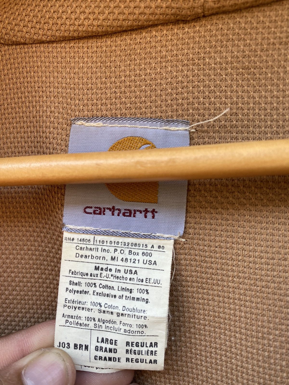 Carhartt Vintage Carhartt Detroit hoodie canvas jacket Size US L / EU 52-54 / 3 - 13 Thumbnail
