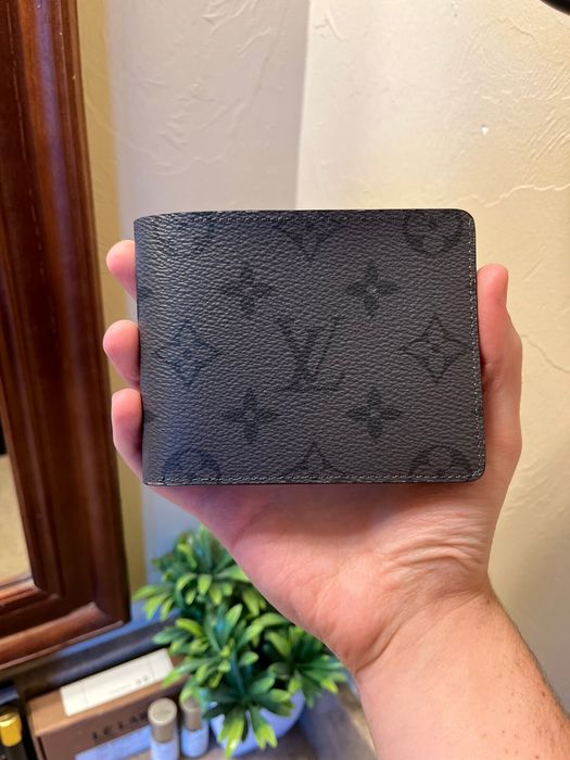 Louis Vuitton Slender Wallet Monogram Eclipse Reverse