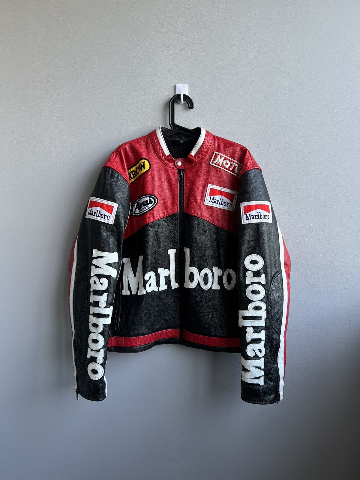 Marlboro × Vintage Marlboro vintage leather jacket RARE 90s Size US M / EU 48-50 / 2 - 2 Thumbnail