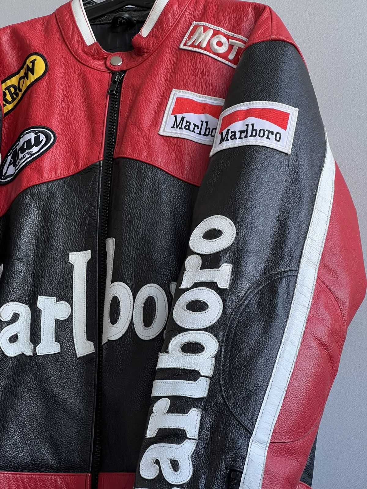 Marlboro × Vintage Marlboro vintage leather jacket RARE 90s Size US M / EU 48-50 / 2 - 9 Thumbnail