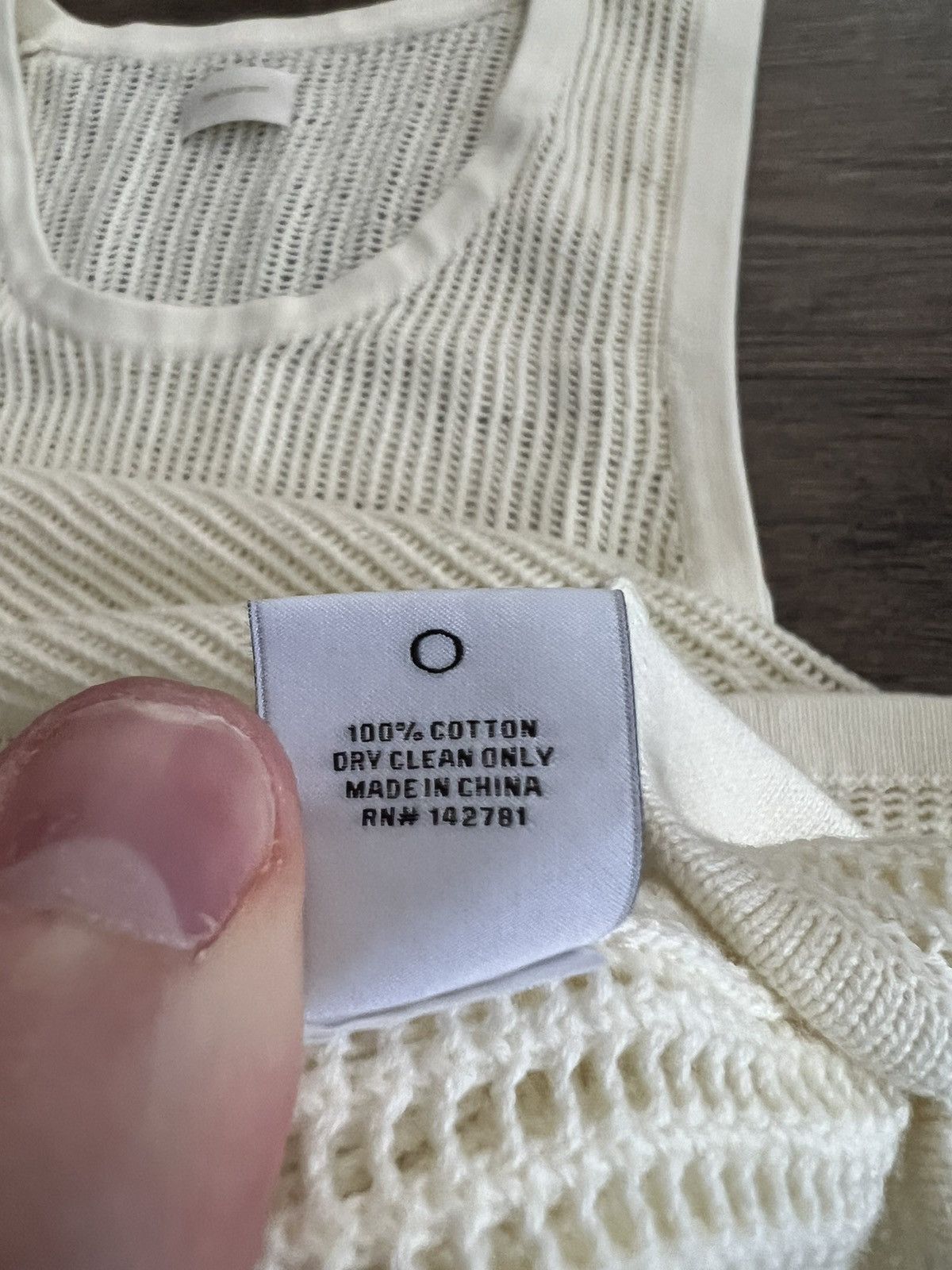 Aime Leon Dore Mesh Knit Tank Top Cream Size US L / EU 52-54 / 3 - 3 Thumbnail