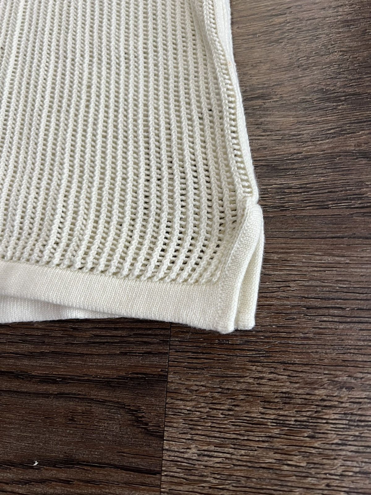 Aime Leon Dore Mesh Knit Tank Top Cream Size US L / EU 52-54 / 3 - 2 Thumbnail