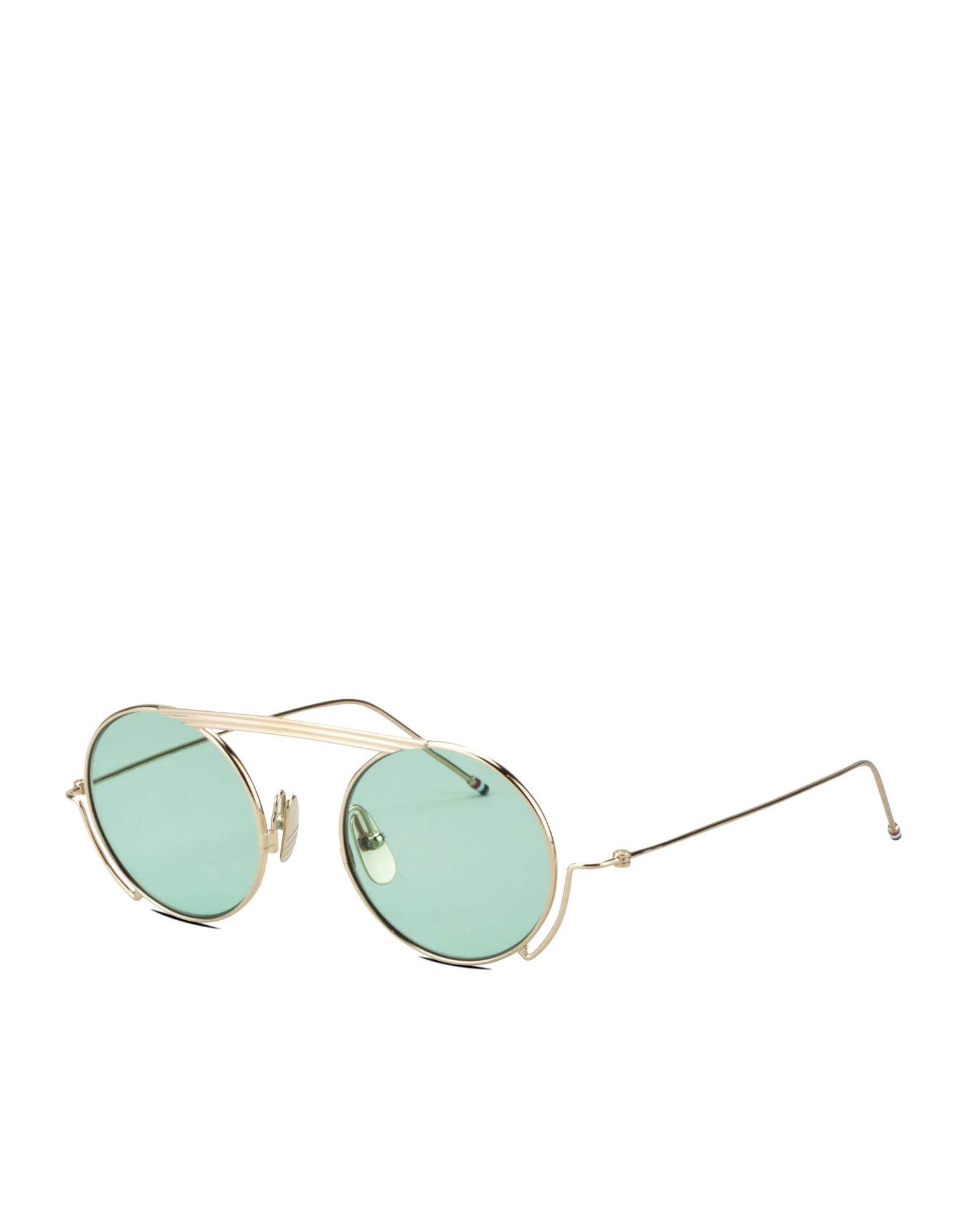 Thom Browne Thom Browne TBS111 Sunglasses - Gold / Mint Size ONE SIZE - 14 Thumbnail