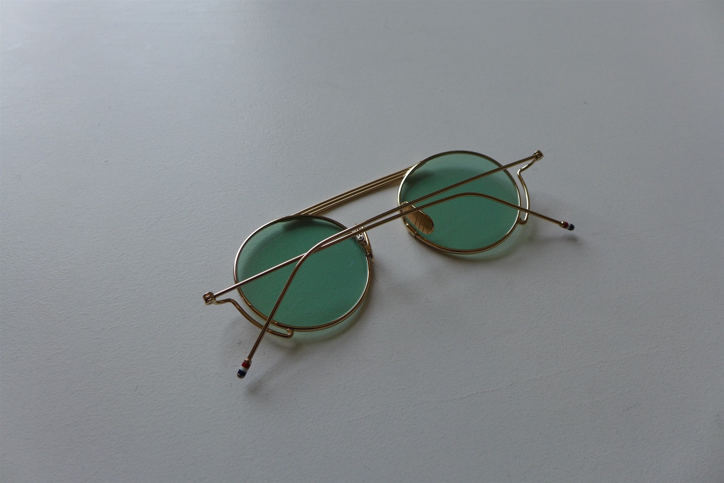 Thom Browne Thom Browne TBS111 Sunglasses - Gold / Mint Size ONE SIZE - 1 Thumbnail