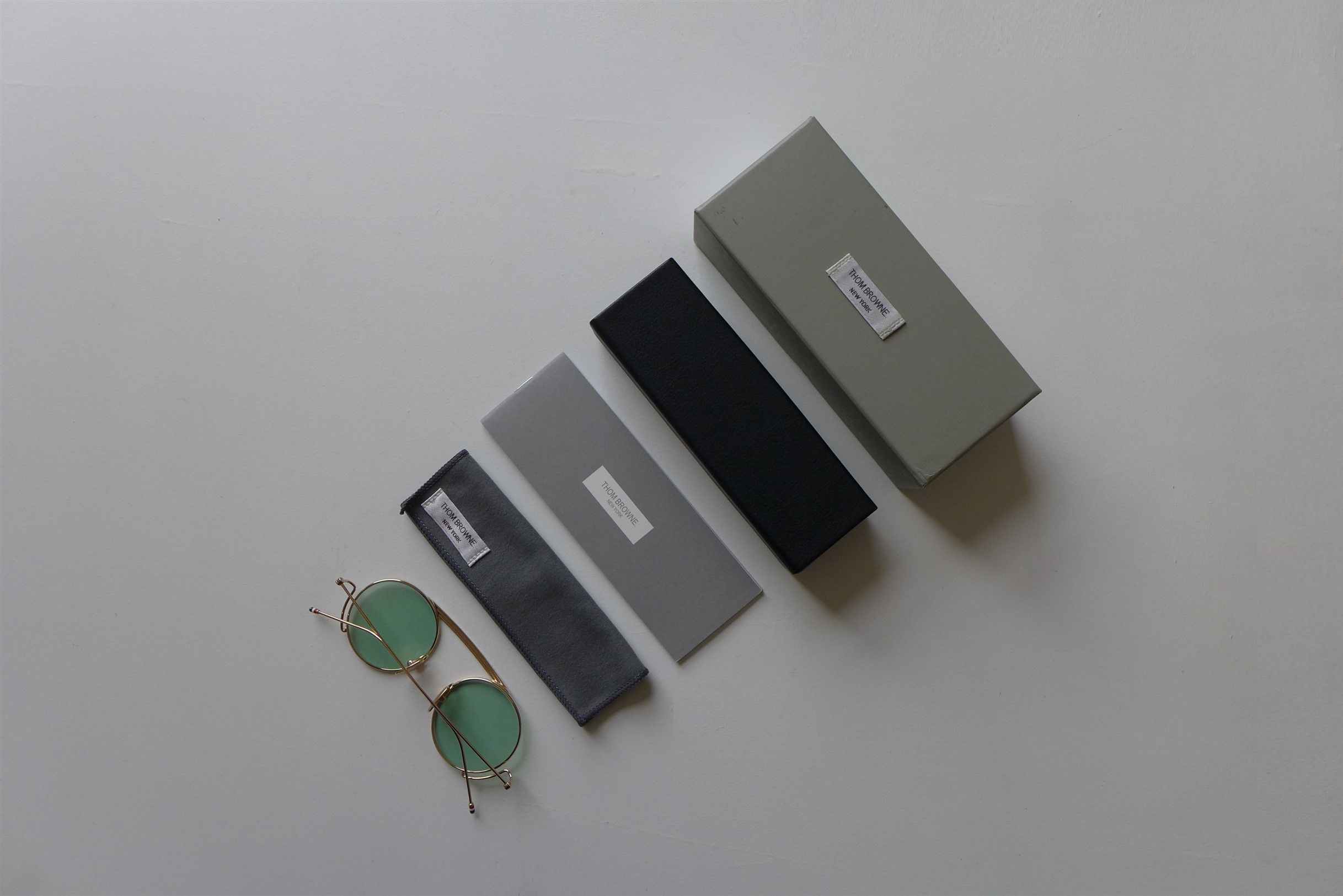 Thom Browne Thom Browne TBS111 Sunglasses - Gold / Mint Size ONE SIZE - 4 Thumbnail