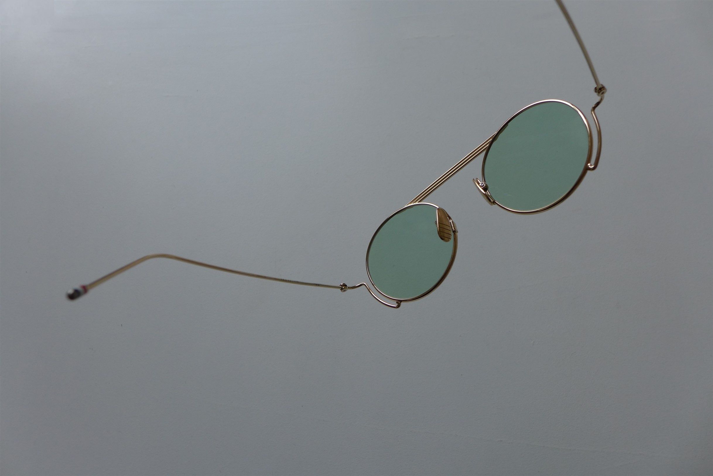 Thom Browne Thom Browne TBS111 Sunglasses - Gold / Mint Size ONE SIZE - 12 Thumbnail