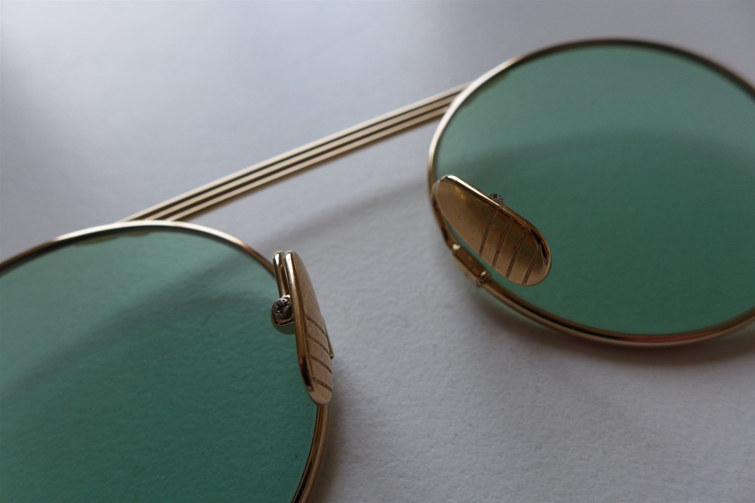 Thom Browne Thom Browne TBS111 Sunglasses - Gold / Mint Size ONE SIZE - 8 Thumbnail
