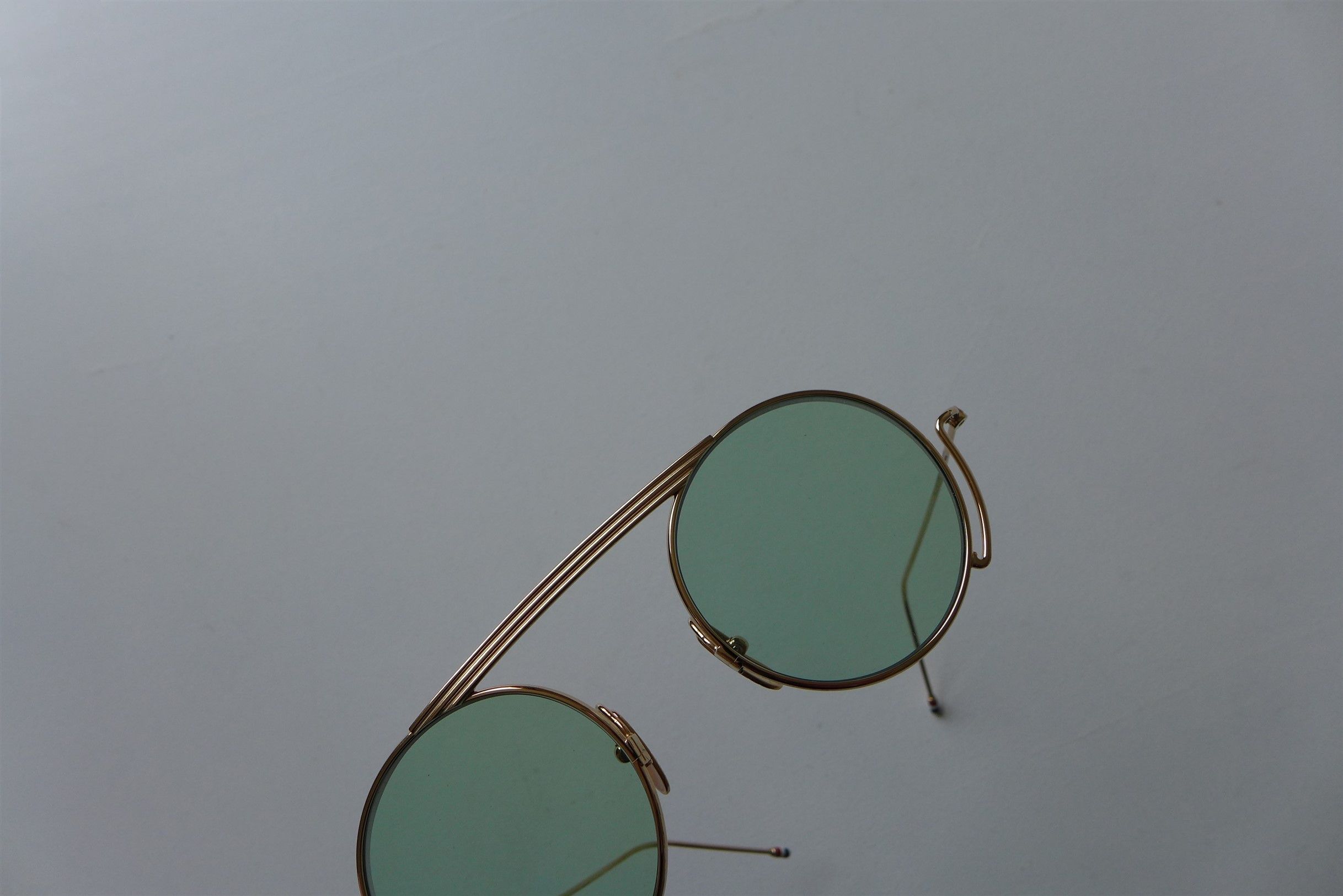 Thom Browne Thom Browne TBS111 Sunglasses - Gold / Mint Size ONE SIZE - 9 Thumbnail