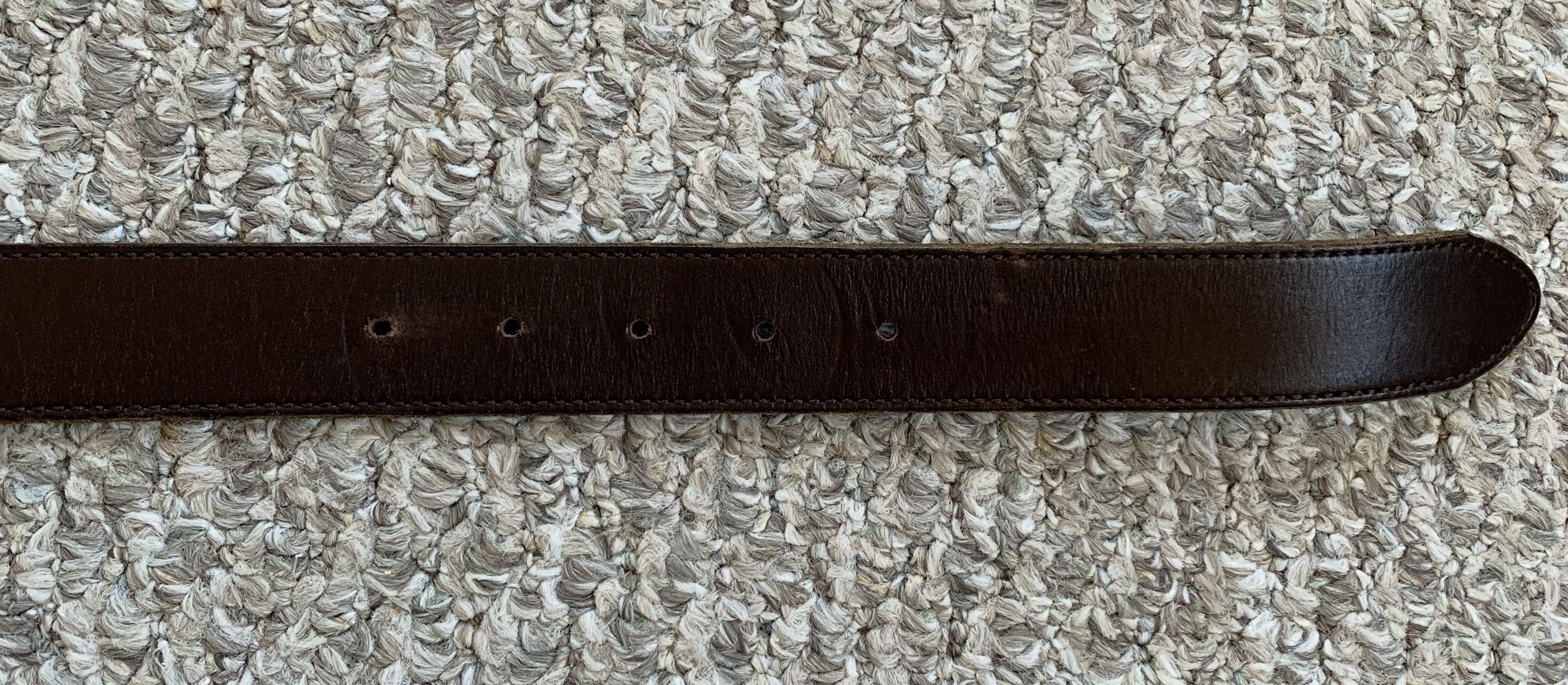 Vivienne Westwood Vivienne Westwood Spellout Orb Logo Leather Belt Size 28 - 4 Thumbnail