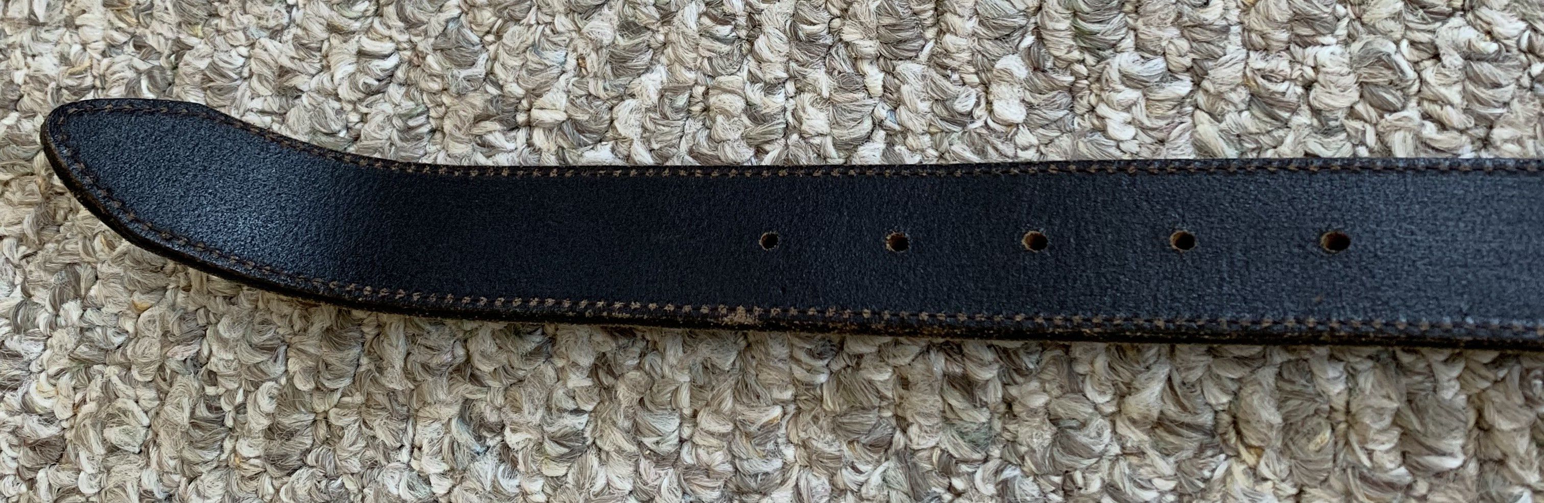 Vivienne Westwood Vivienne Westwood Spellout Orb Logo Leather Belt Size 28 - 7 Thumbnail