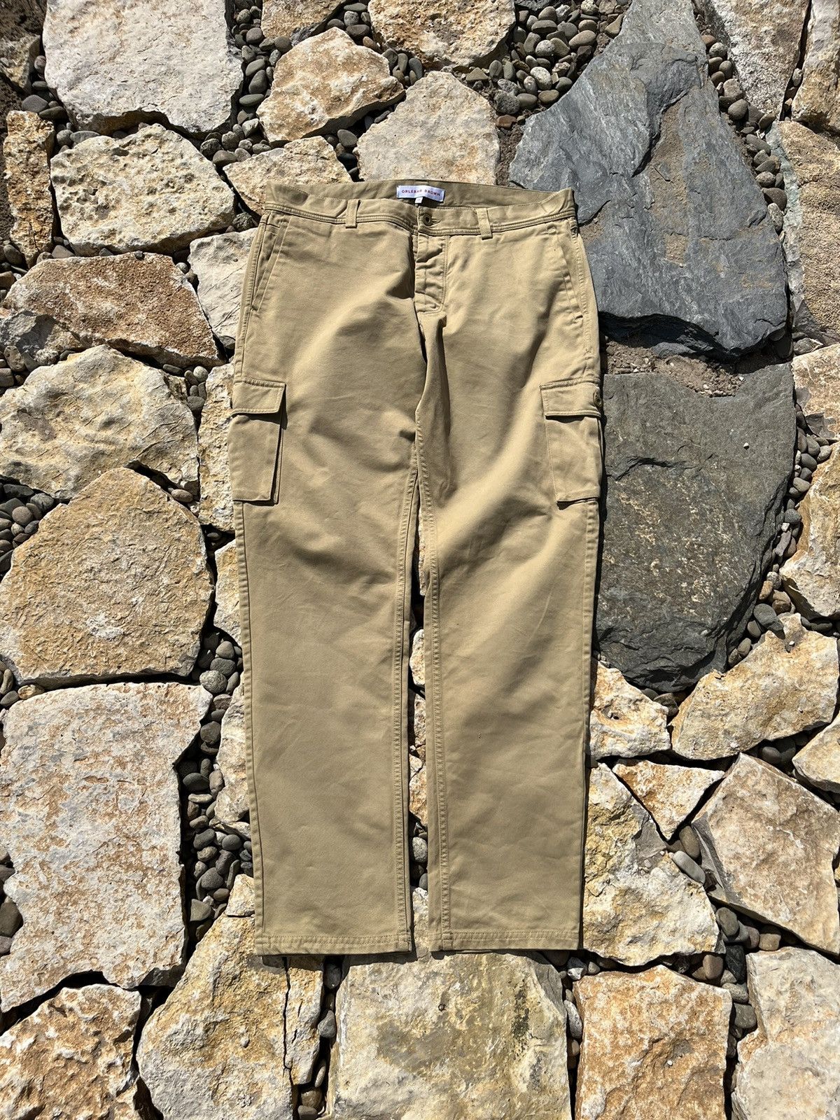 Orlebar Brown cargo chino pants beige casual trousers