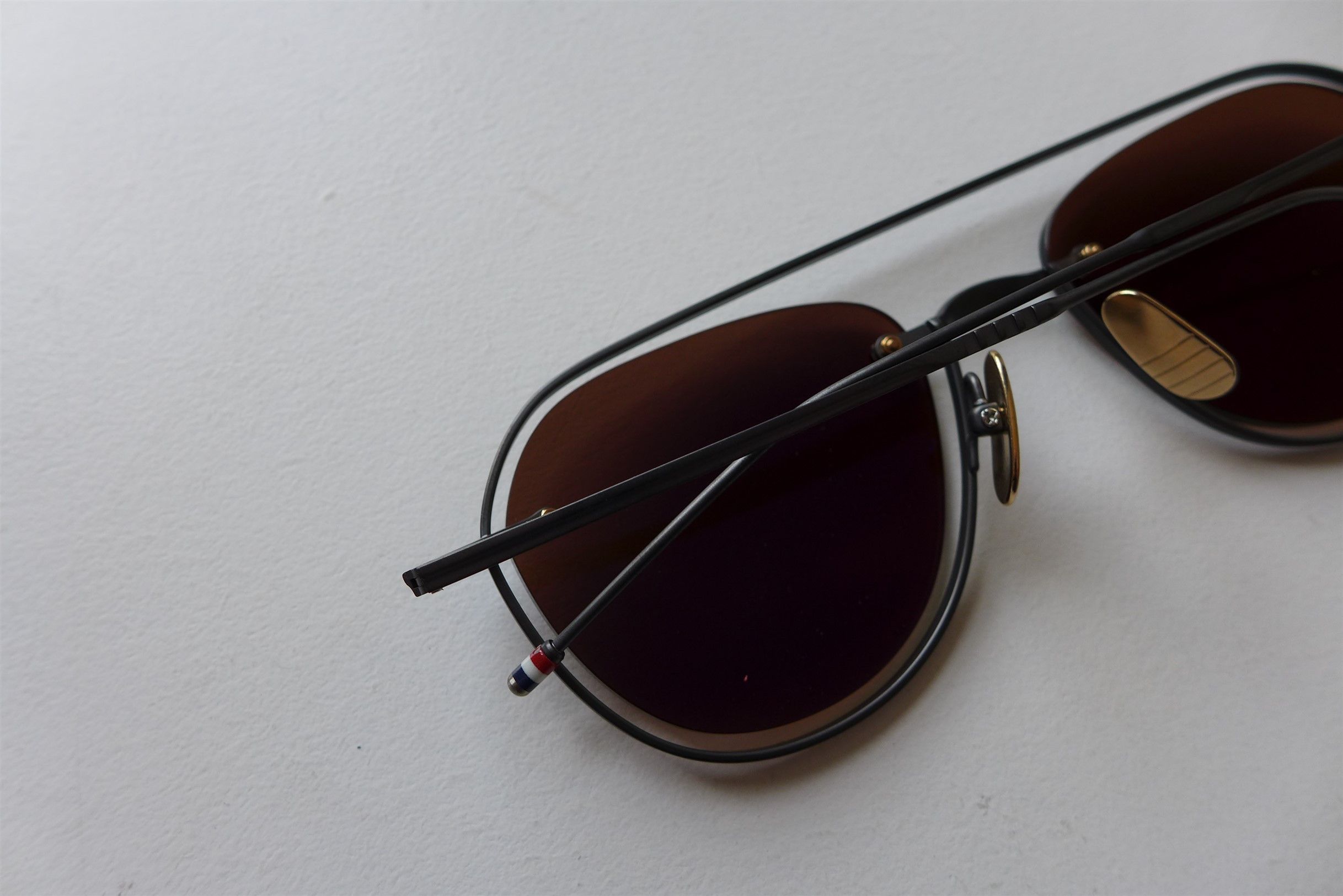 Thom Browne Thom Browne TBS112 Aviator Sunglasses - Black Iron. Size ONE SIZE - 10 Thumbnail