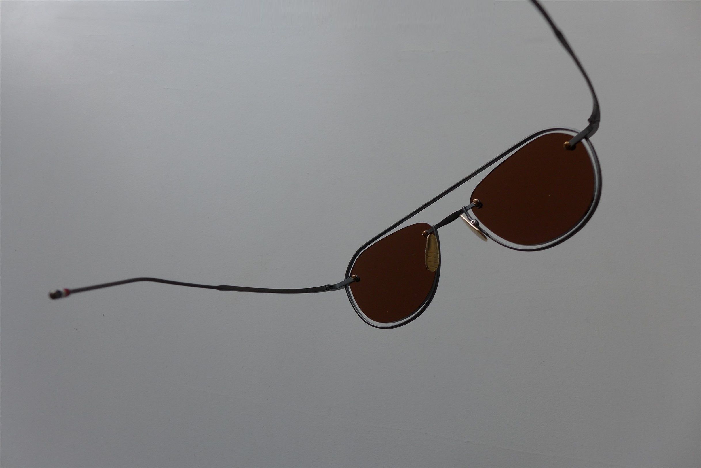 Thom Browne Thom Browne TBS112 Aviator Sunglasses - Black Iron. Size ONE SIZE - 17 Thumbnail