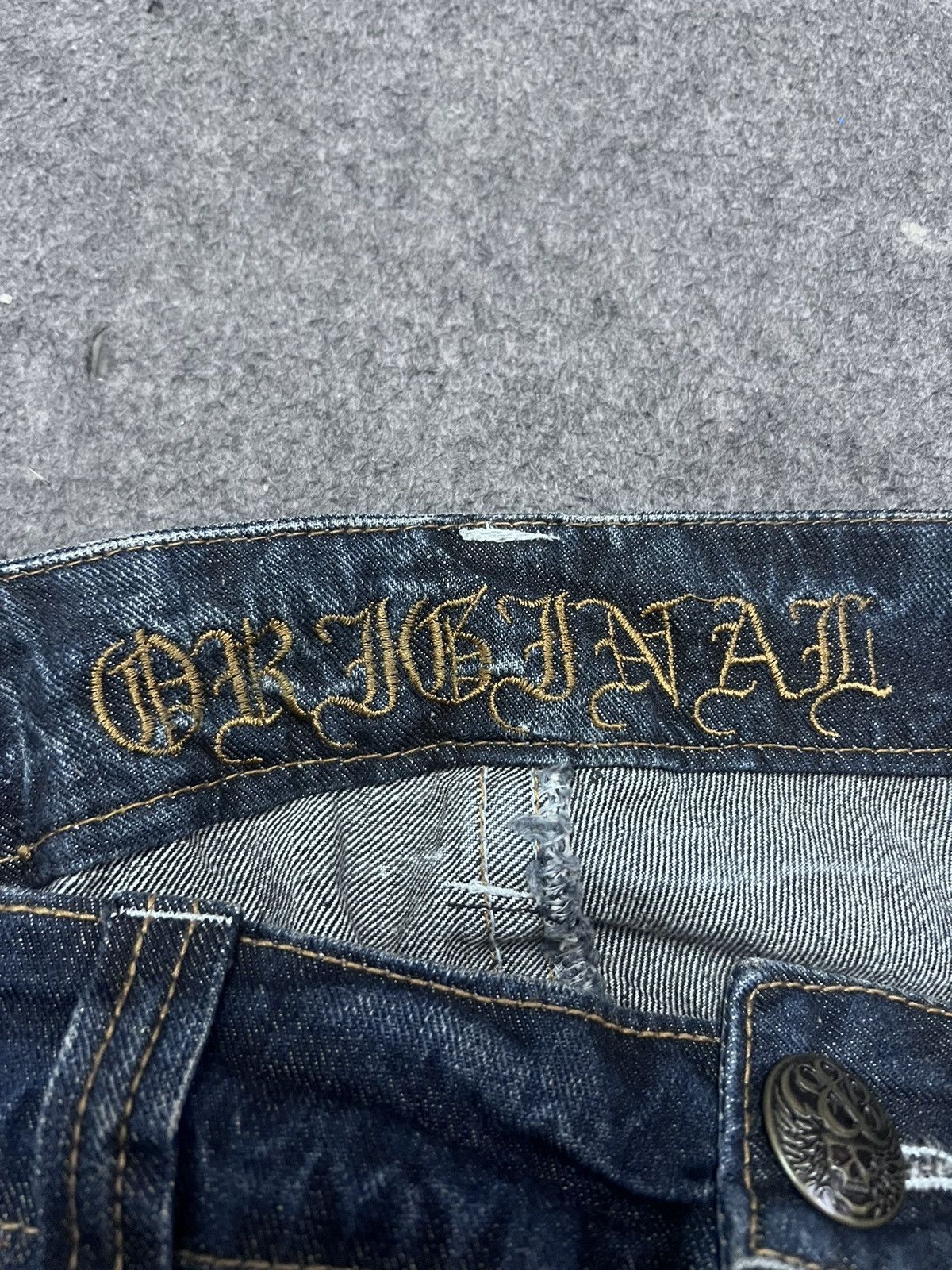 Japanese Brand × Vintage FLARED💥THRASHED DISTRESSED DENIM PANT Size US 34 / EU 50 - 8 Thumbnail