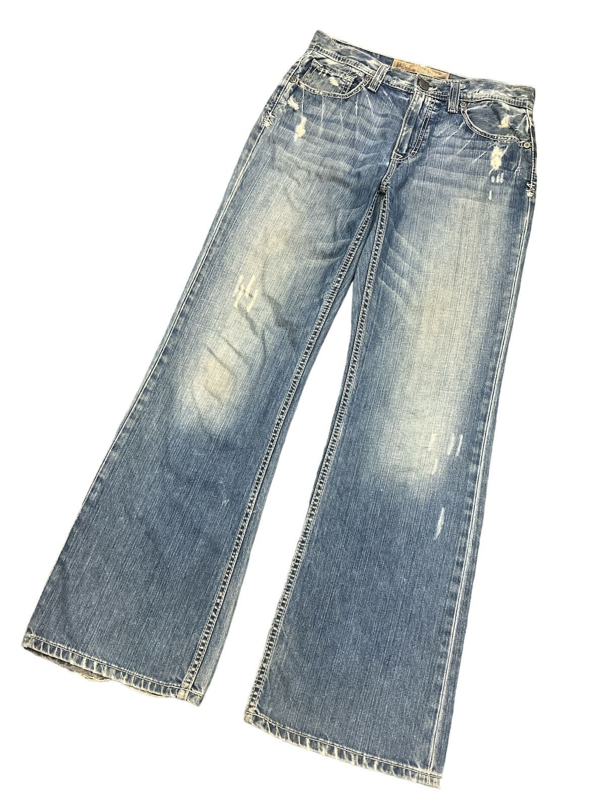 Japanese Brand × Vintage FLARED💥BKE RIPPED DISTRESSED DENIM PANT Size US 31 - 5 Thumbnail
