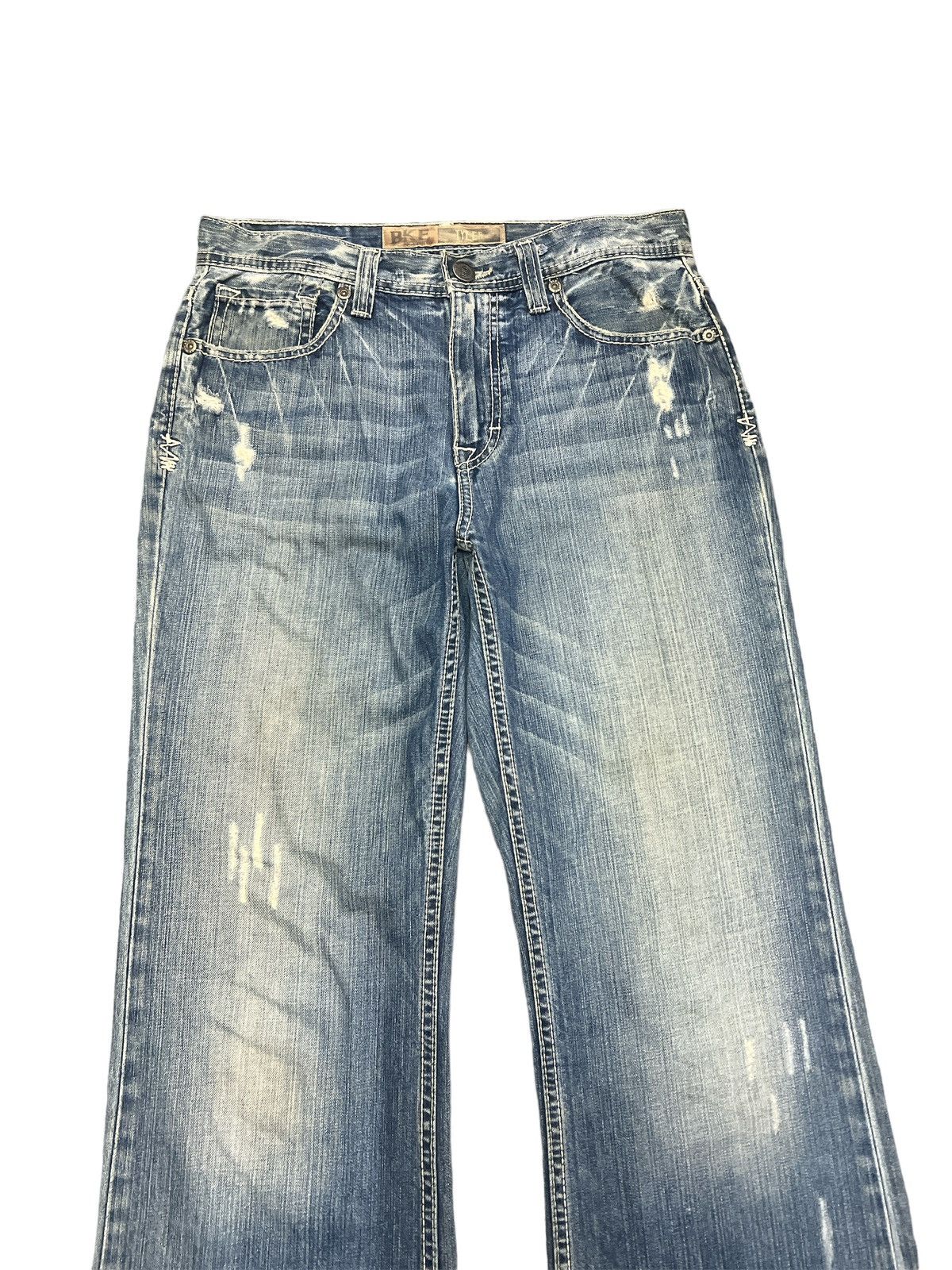 Japanese Brand × Vintage FLARED💥BKE RIPPED DISTRESSED DENIM PANT Size US 31 - 3 Thumbnail