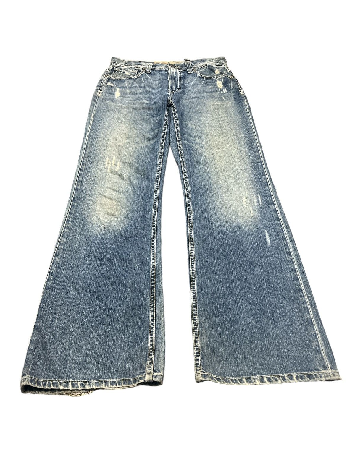 Japanese Brand × Vintage FLARED💥BKE RIPPED DISTRESSED DENIM PANT Size US 31 - 2 Thumbnail