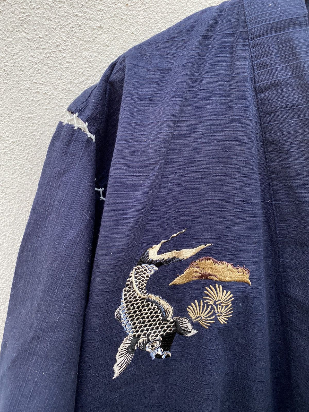 Japanese Brand Vintage Japanese tradition X kimono koi fish embroidery Size US L / EU 52-54 / 3 - 3 Thumbnail