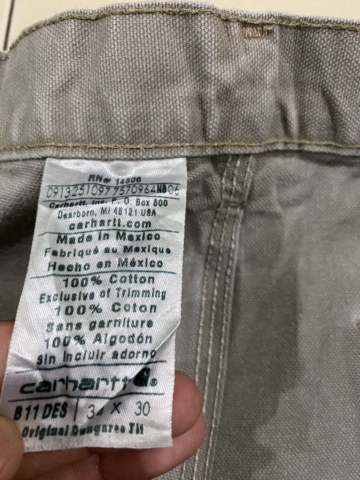 Carhartt Vintage Carhartt Dungaree canvas cargo trousers pants sz 33 Size US 33 - 12 Thumbnail