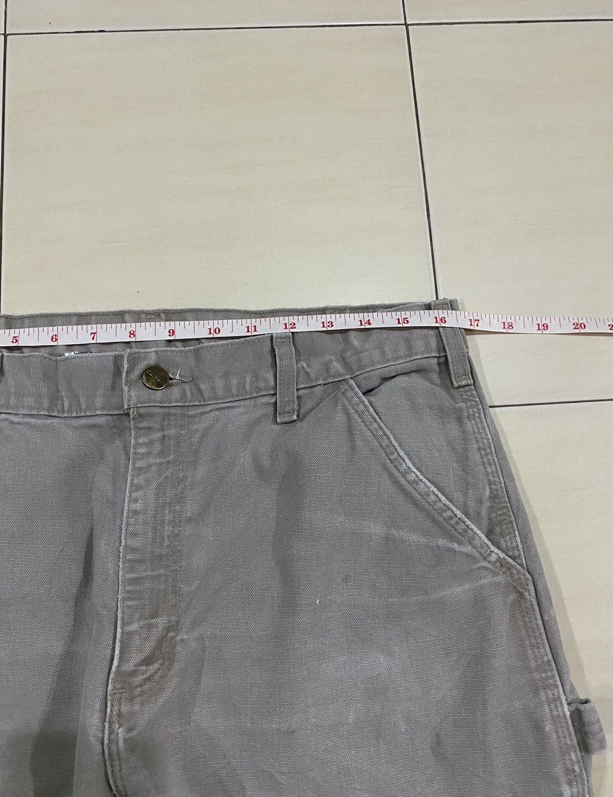 Carhartt Vintage Carhartt Dungaree canvas cargo trousers pants sz 33 Size US 33 - 14 Thumbnail