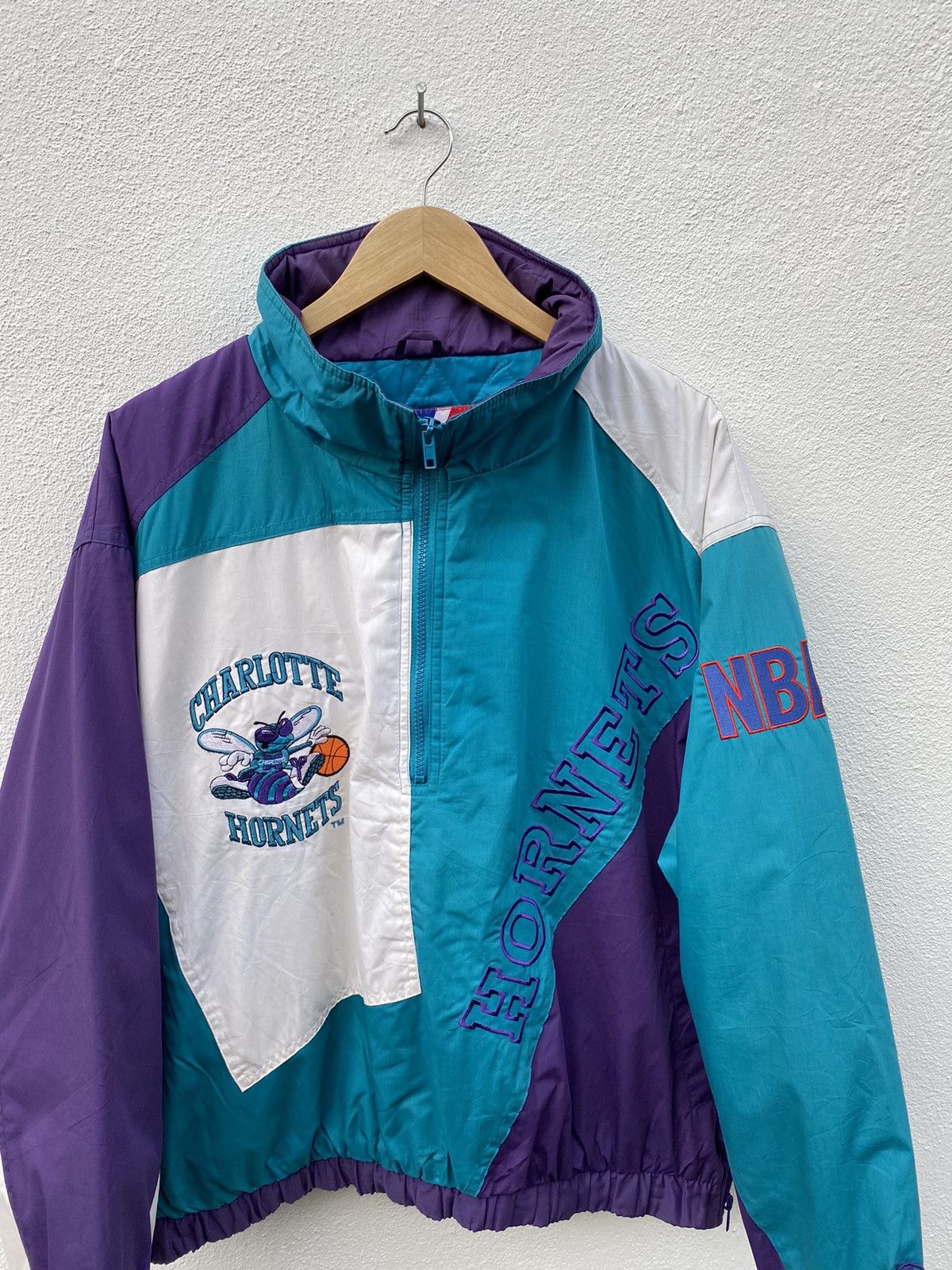 NBA × Pro Player × Vintage Rare Vintage Charlotte Hornets NBA Pro player jacket Size US L / EU 52-54 / 3 - 2 Thumbnail