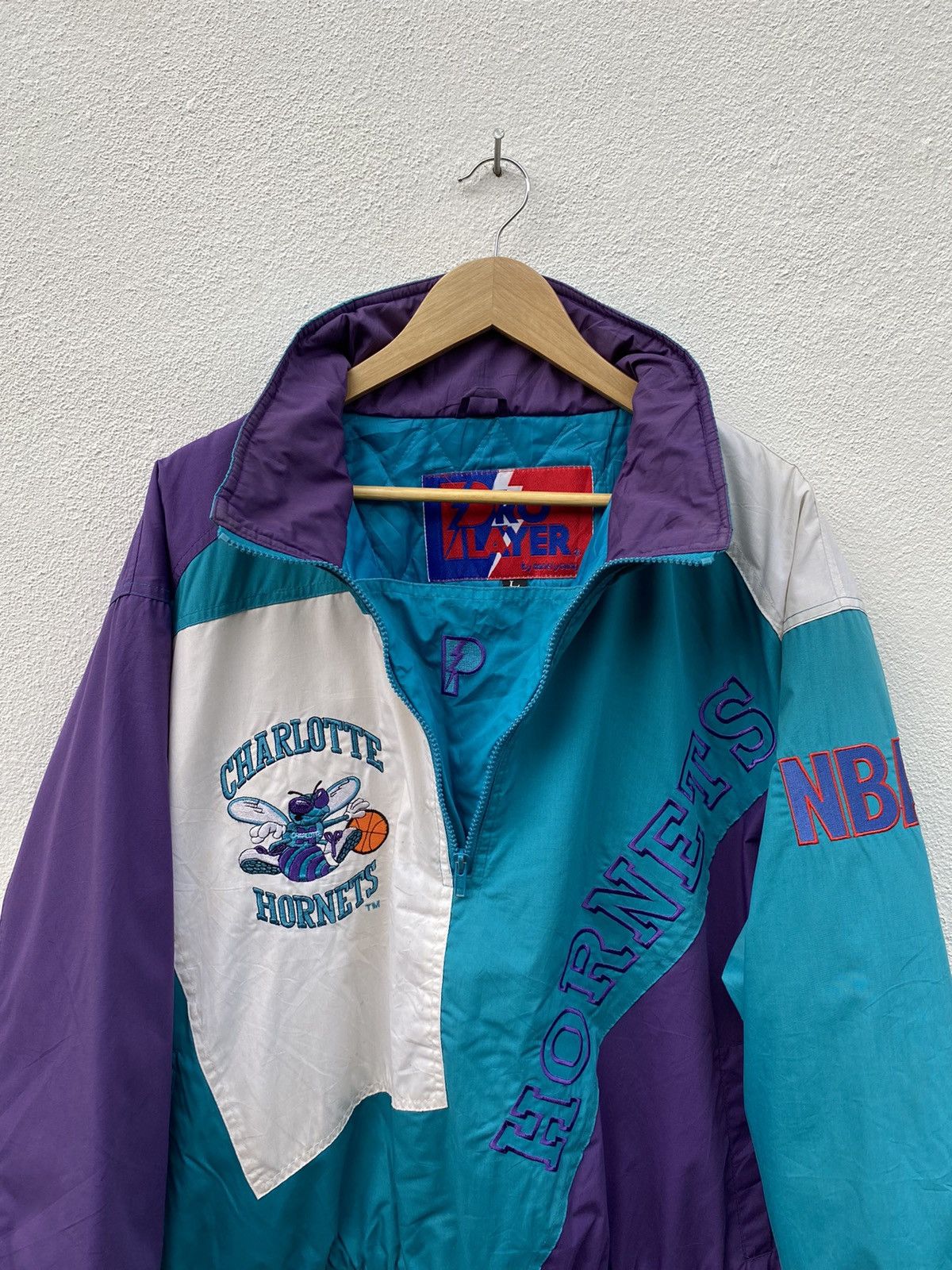 NBA × Pro Player × Vintage Rare Vintage Charlotte Hornets NBA Pro player jacket Size US L / EU 52-54 / 3 - 4 Thumbnail
