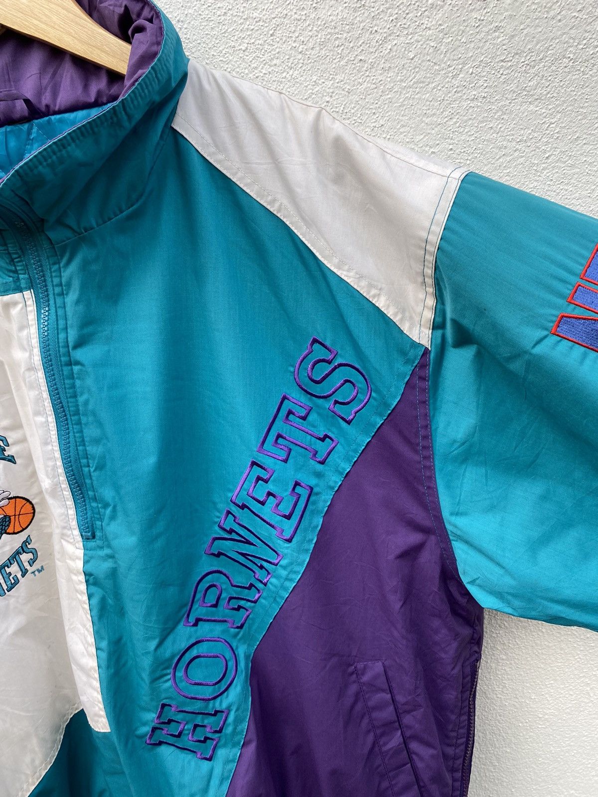 NBA × Pro Player × Vintage Rare Vintage Charlotte Hornets NBA Pro player jacket Size US L / EU 52-54 / 3 - 14 Thumbnail