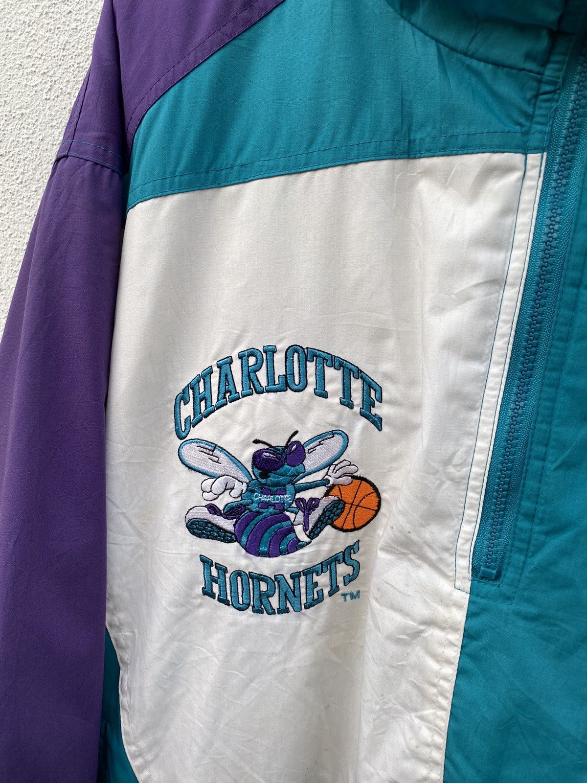 NBA × Pro Player × Vintage Rare Vintage Charlotte Hornets NBA Pro player jacket Size US L / EU 52-54 / 3 - 6 Thumbnail