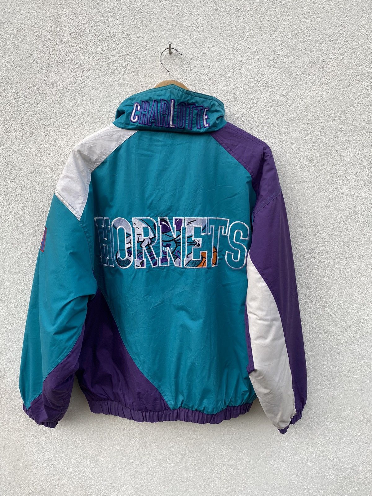 NBA × Pro Player × Vintage Rare Vintage Charlotte Hornets NBA Pro player jacket Size US L / EU 52-54 / 3 - 5 Thumbnail