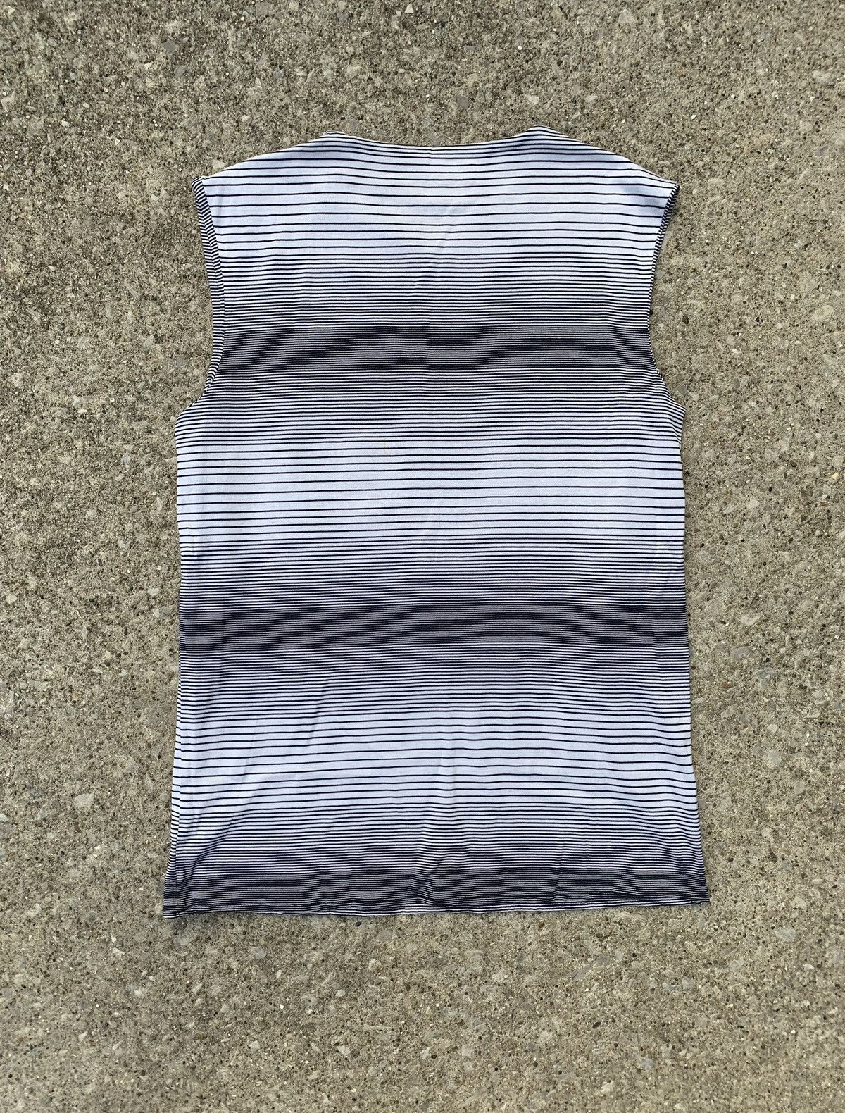 Raf Simons Raf Simons SS02 Kollaps Striped Tank Top Grey 48 Size US M / EU 48-50 / 2 - 5 Thumbnail