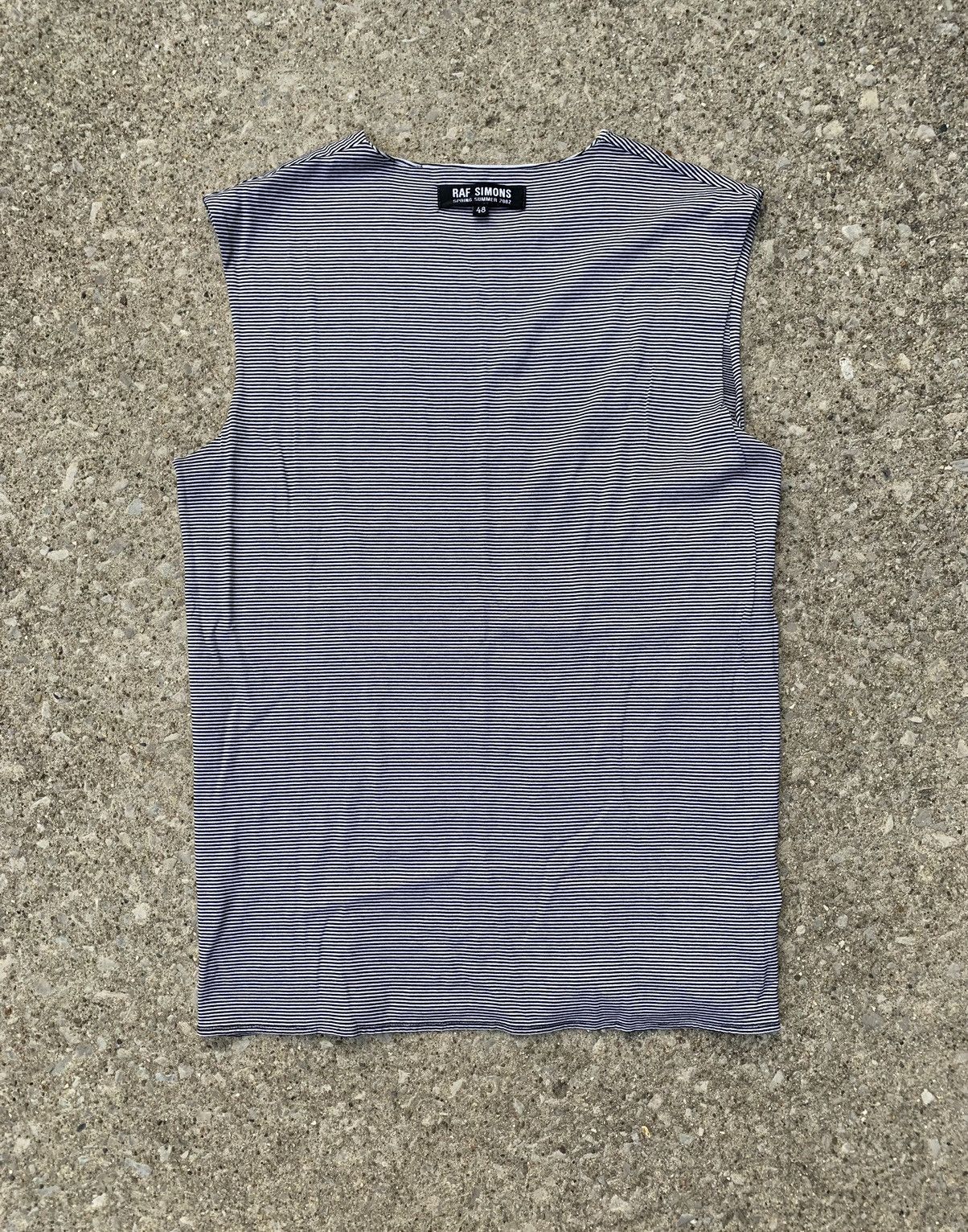Raf Simons Raf Simons SS02 Kollaps Striped Tank Top Grey 48 Size US M / EU 48-50 / 2 - 9 Thumbnail