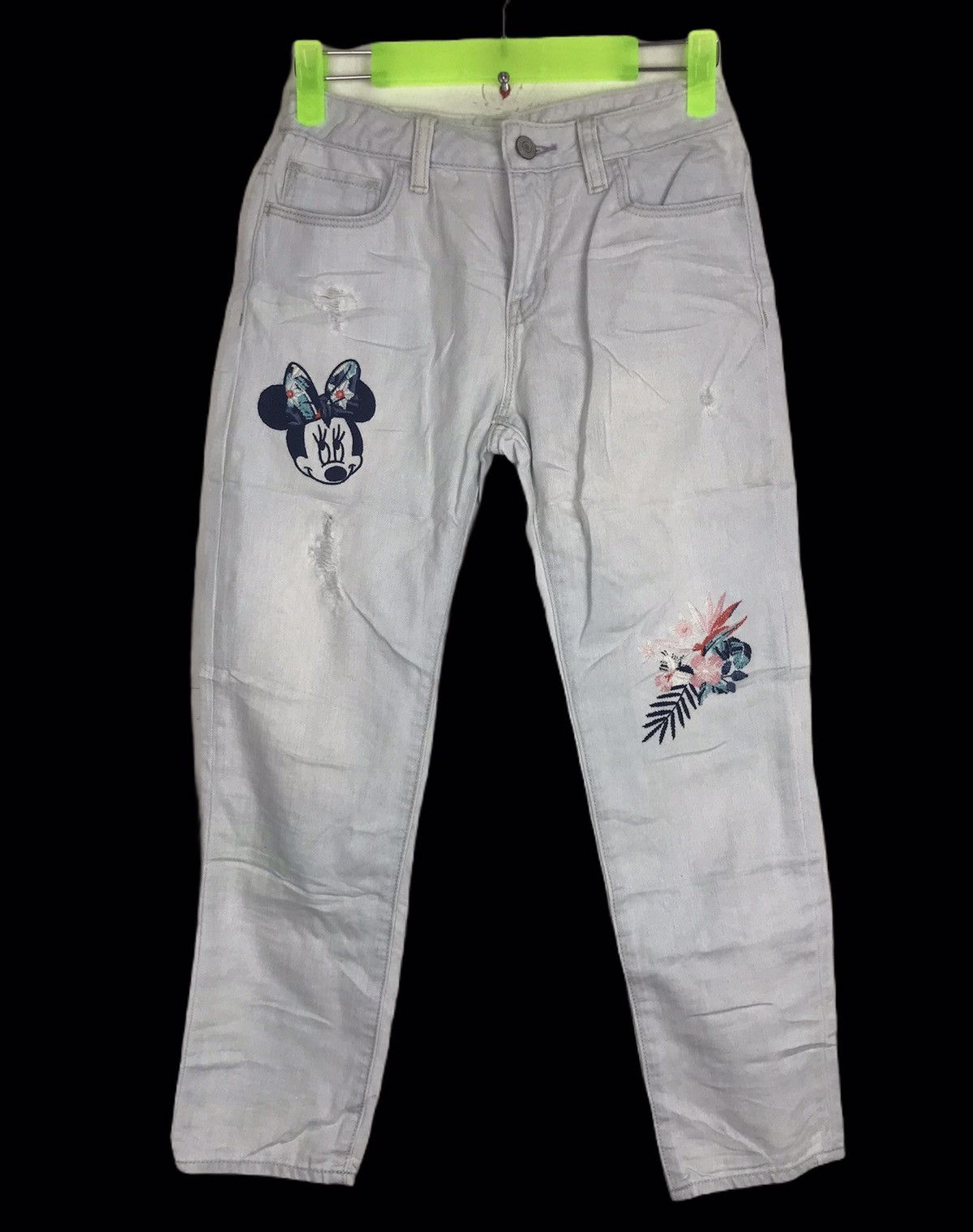 Disney Vintage Gap X Disney Minnie Mouse Denim Jeans Size 26" / US 2 / IT 38 - 1 Thumbnail