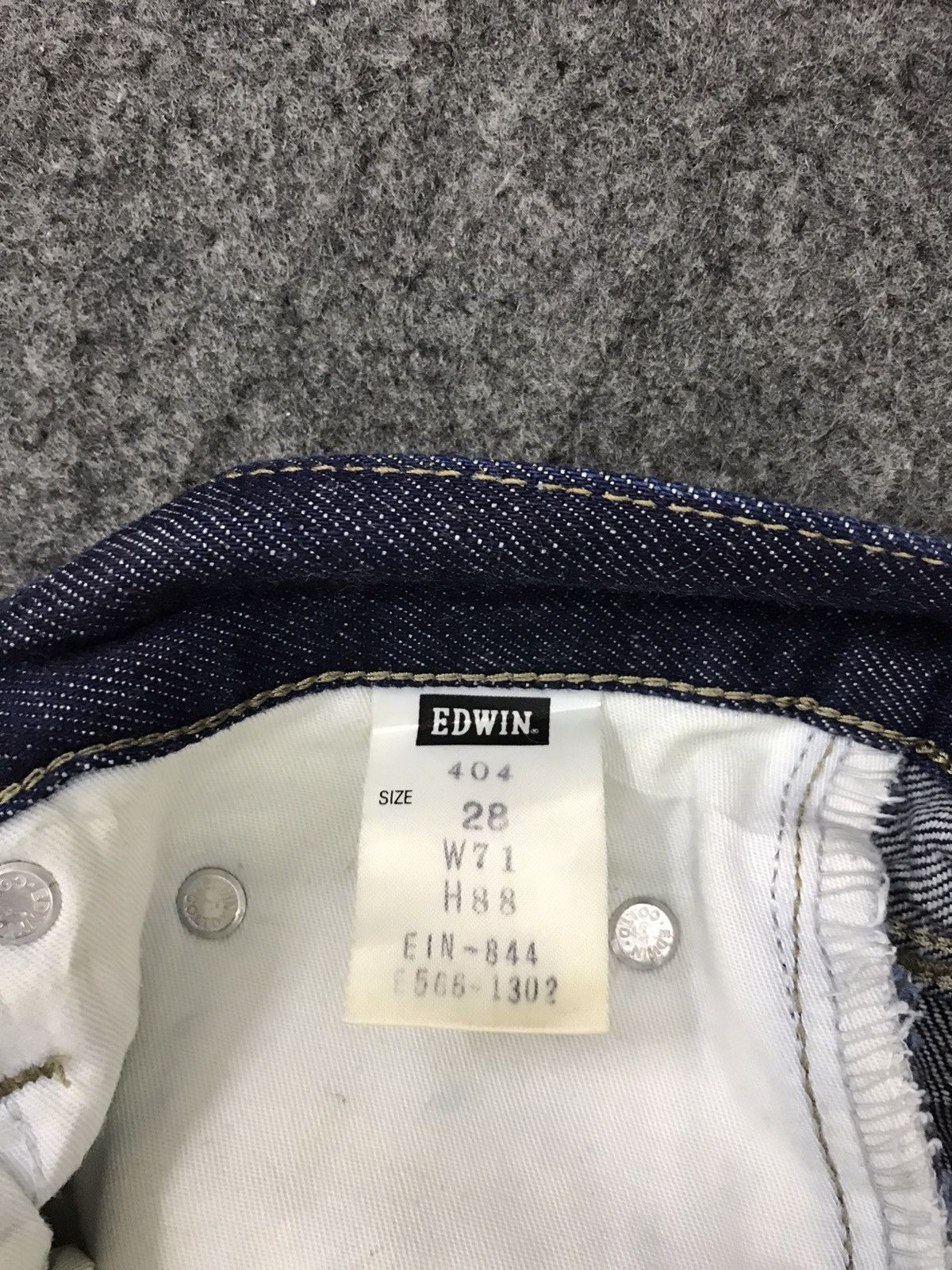 Edwin Vintage 90s Edwin Lot 404 Distressed Denim Jeans Indigo Size US 28 / EU 44 - 5 Thumbnail