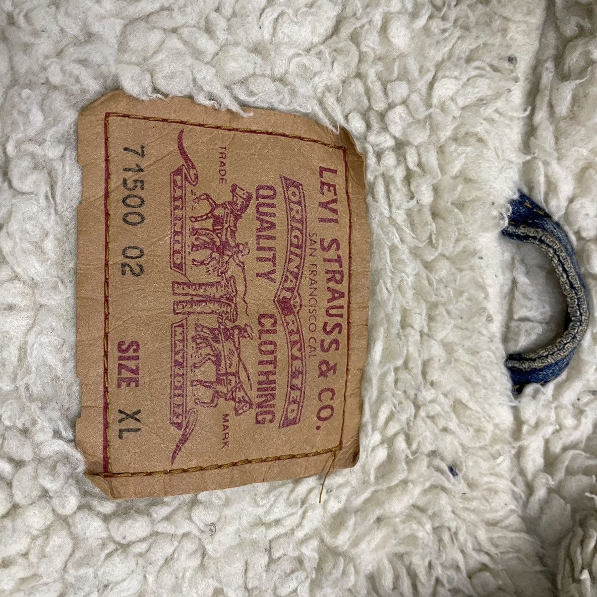 Levi's × Levi's Vintage Clothing × Vintage 💥Vintage Levis Sherpa Denime Trucker Button Jacket Size US L / EU 52-54 / 3 - 8 Thumbnail