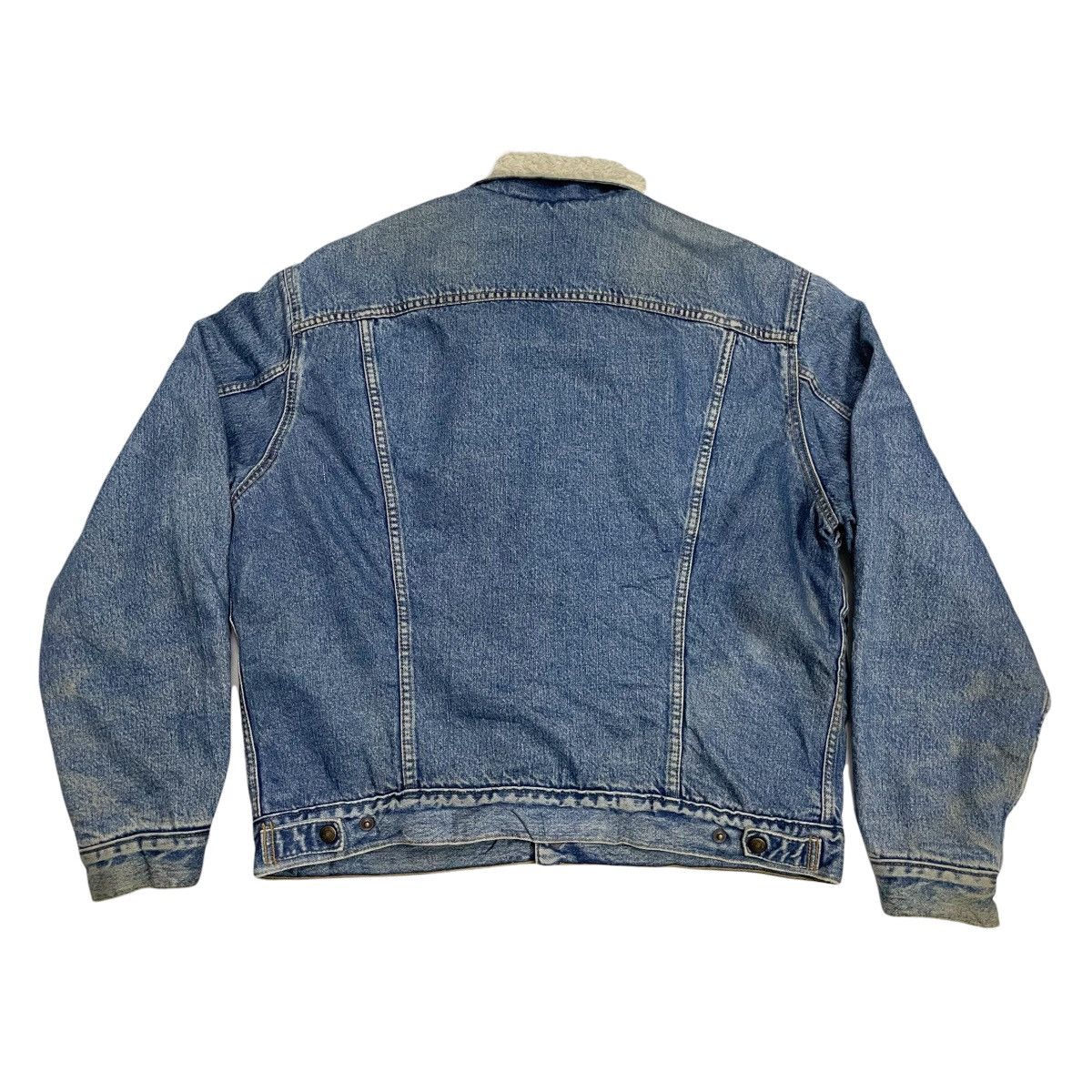 Levi's × Levi's Vintage Clothing × Vintage 💥Vintage Levis Sherpa Denime Trucker Button Jacket Size US L / EU 52-54 / 3 - 11 Thumbnail