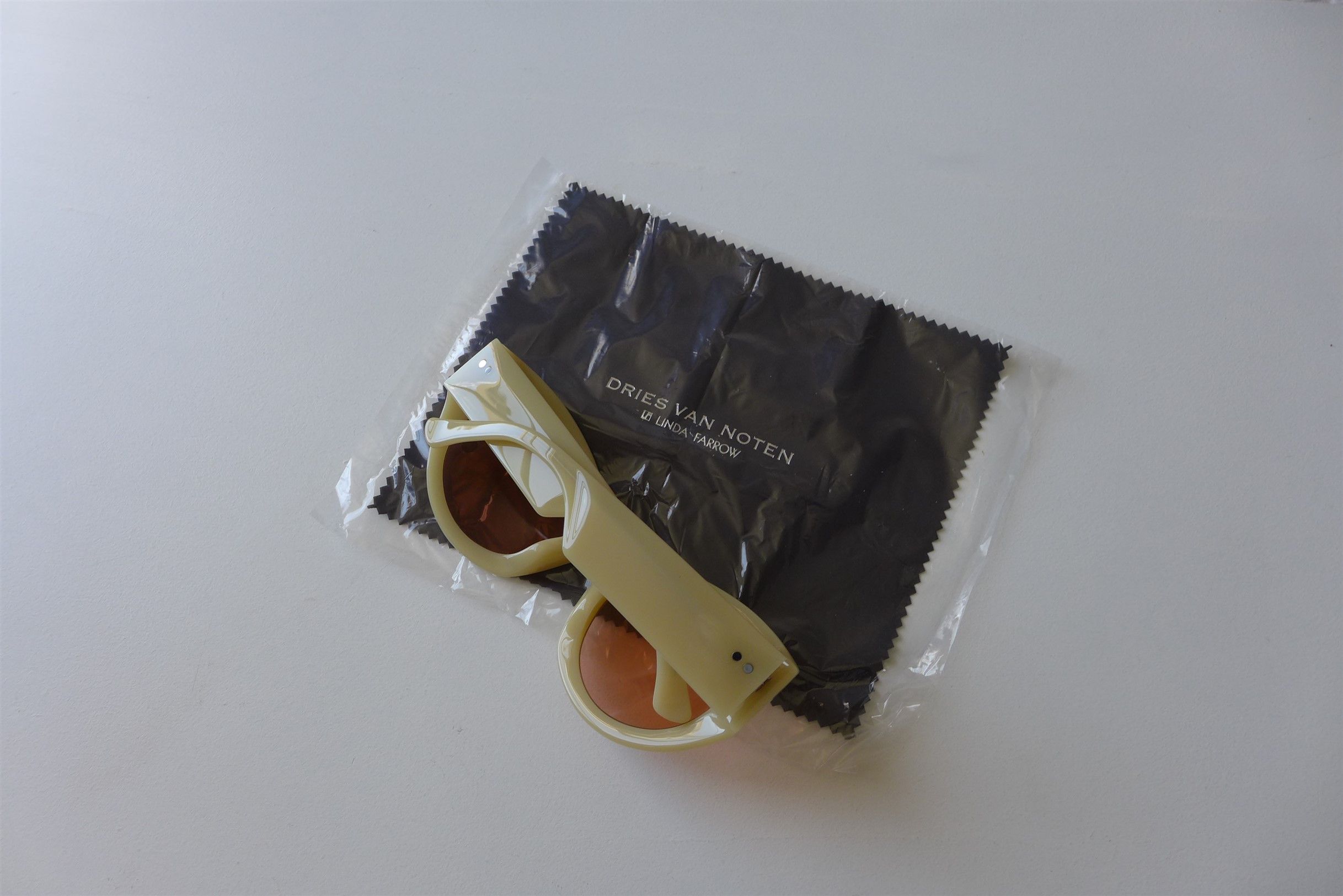 Dries Van Noten Dries Van Noten 209 Sunglasses -- Beige Acetate Size ONE SIZE - 3 Thumbnail