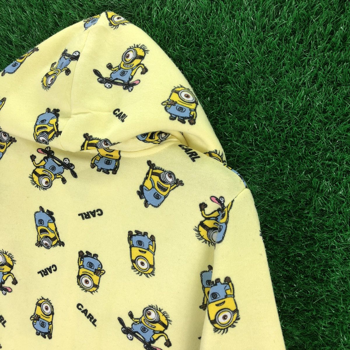 Anime × Cartoon Network Despicable Me Minion Made Full Peint Sweatshirt Hoodie Zip Size XS / US 0-2 / IT 36-38 - 5 Thumbnail