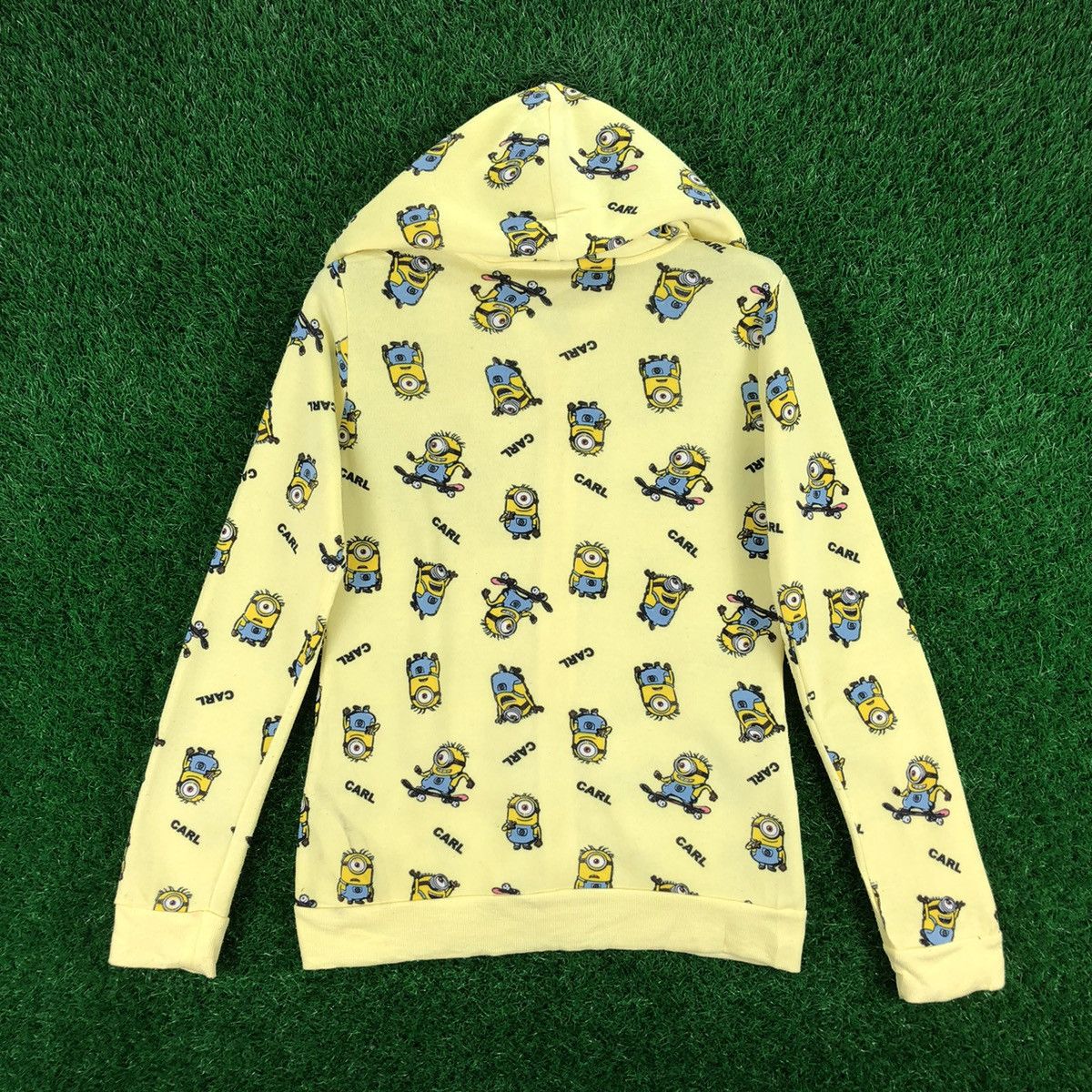 Anime × Cartoon Network Despicable Me Minion Made Full Peint Sweatshirt Hoodie Zip Size XS / US 0-2 / IT 36-38 - 4 Thumbnail