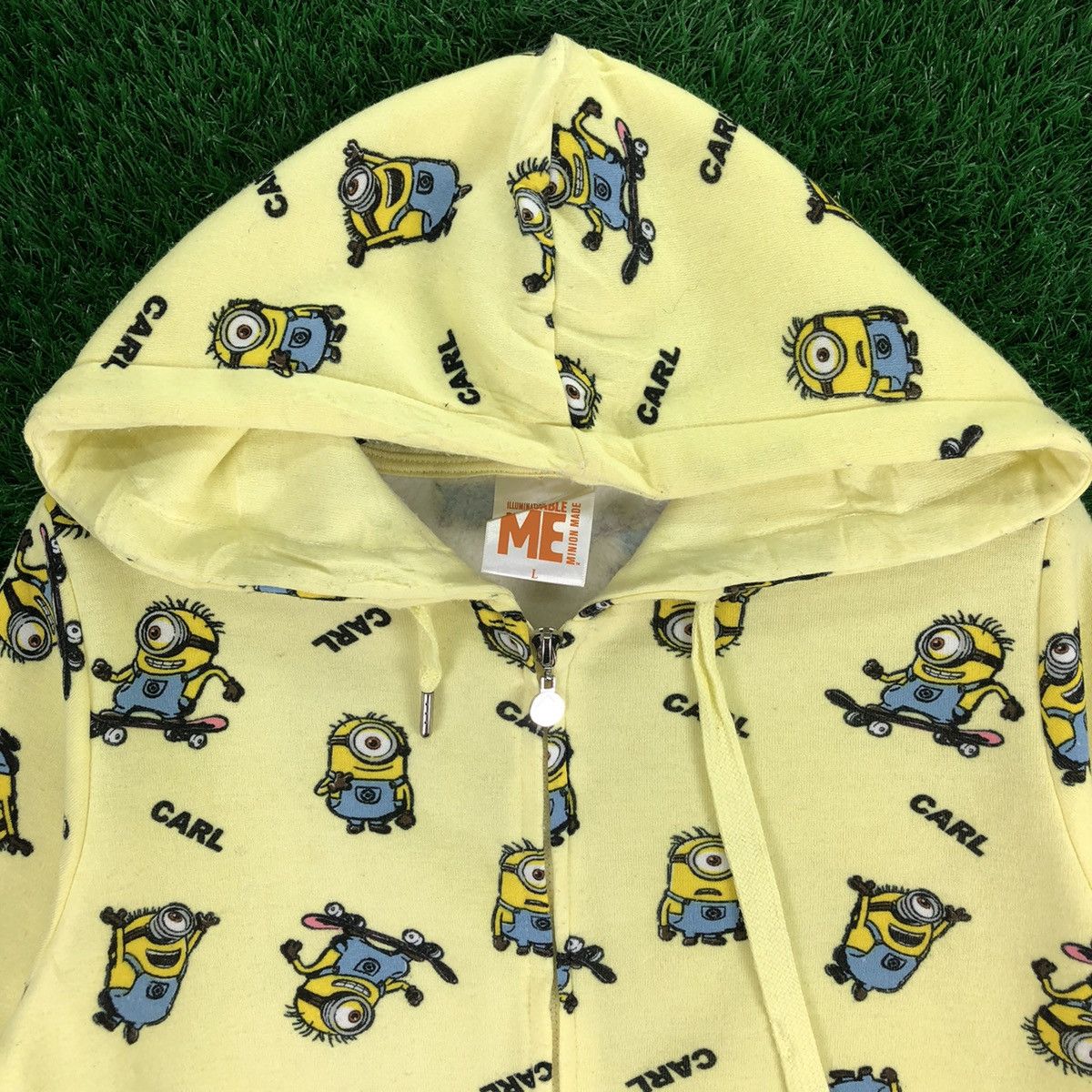 Anime × Cartoon Network Despicable Me Minion Made Full Peint Sweatshirt Hoodie Zip Size XS / US 0-2 / IT 36-38 - 7 Thumbnail